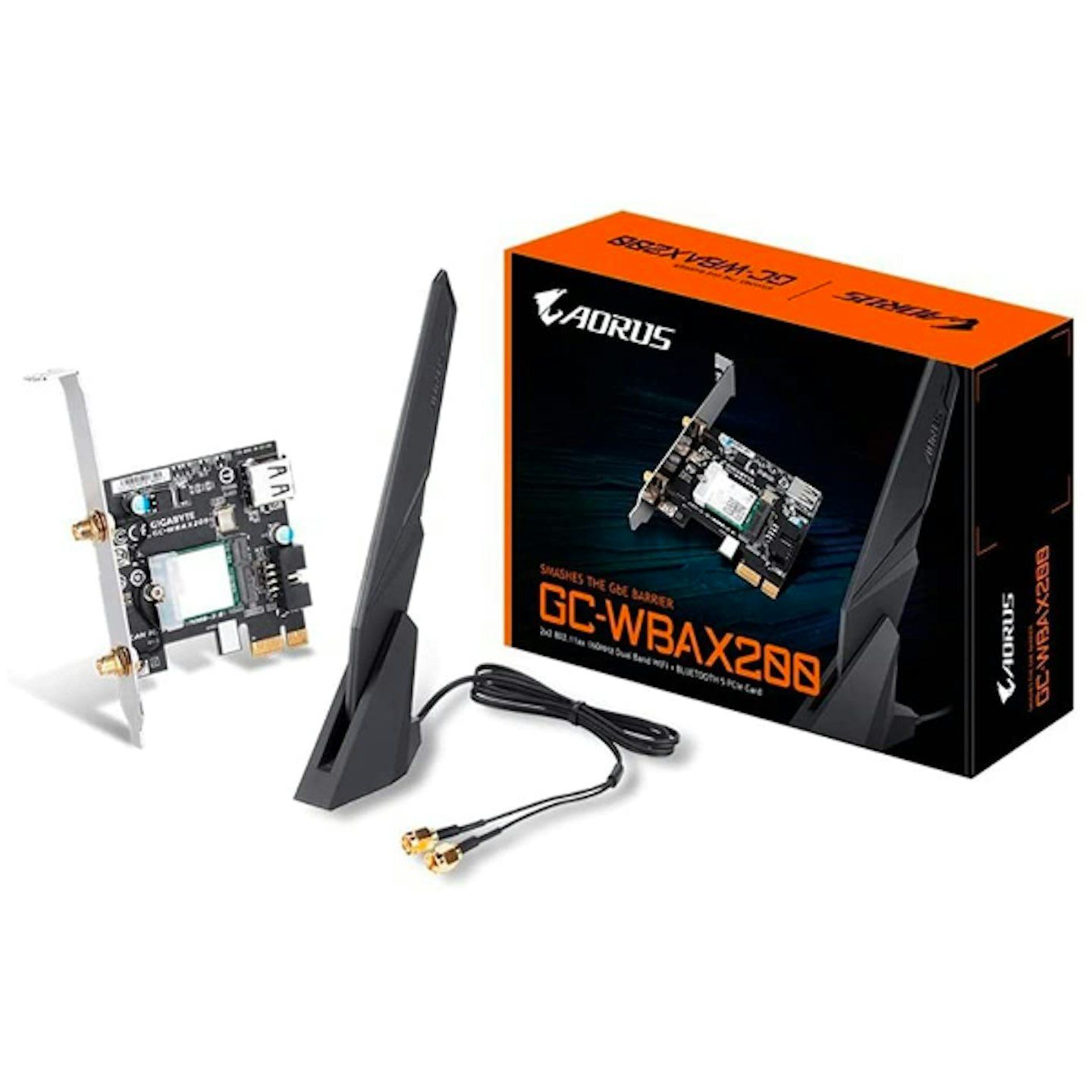 Gigabyte GC-WBAX200 Dual-Band Wi-Fi 6 and Bluetooth 5.0 PCIe Adapter