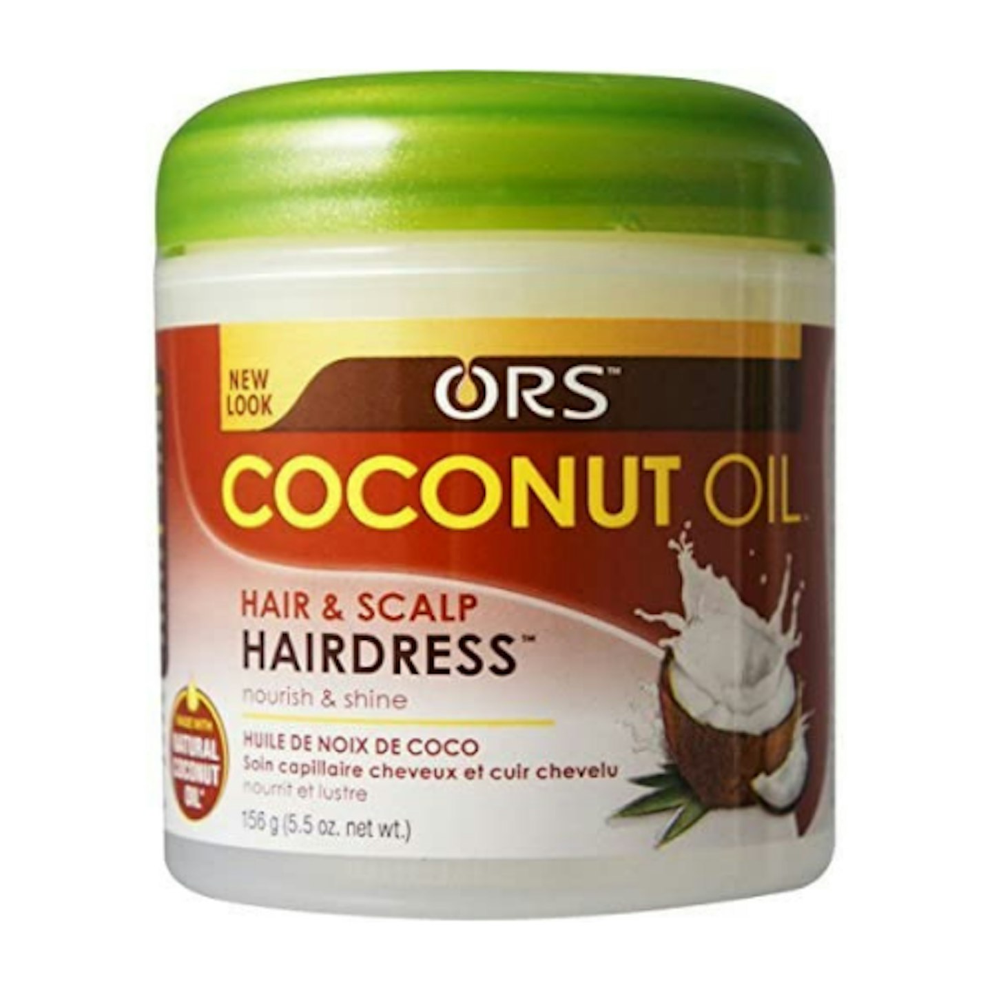 ORS Organic Roots Stimulator Coconut Oil Soften Hair/Scalp on white background