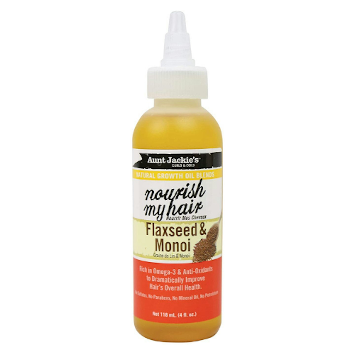Aunt Jackie's Natural Growth Oil Blends Nourish My Hair on white background