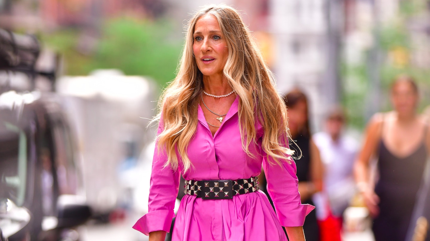 Sarah Jessica Parker on the set of And Just Like That