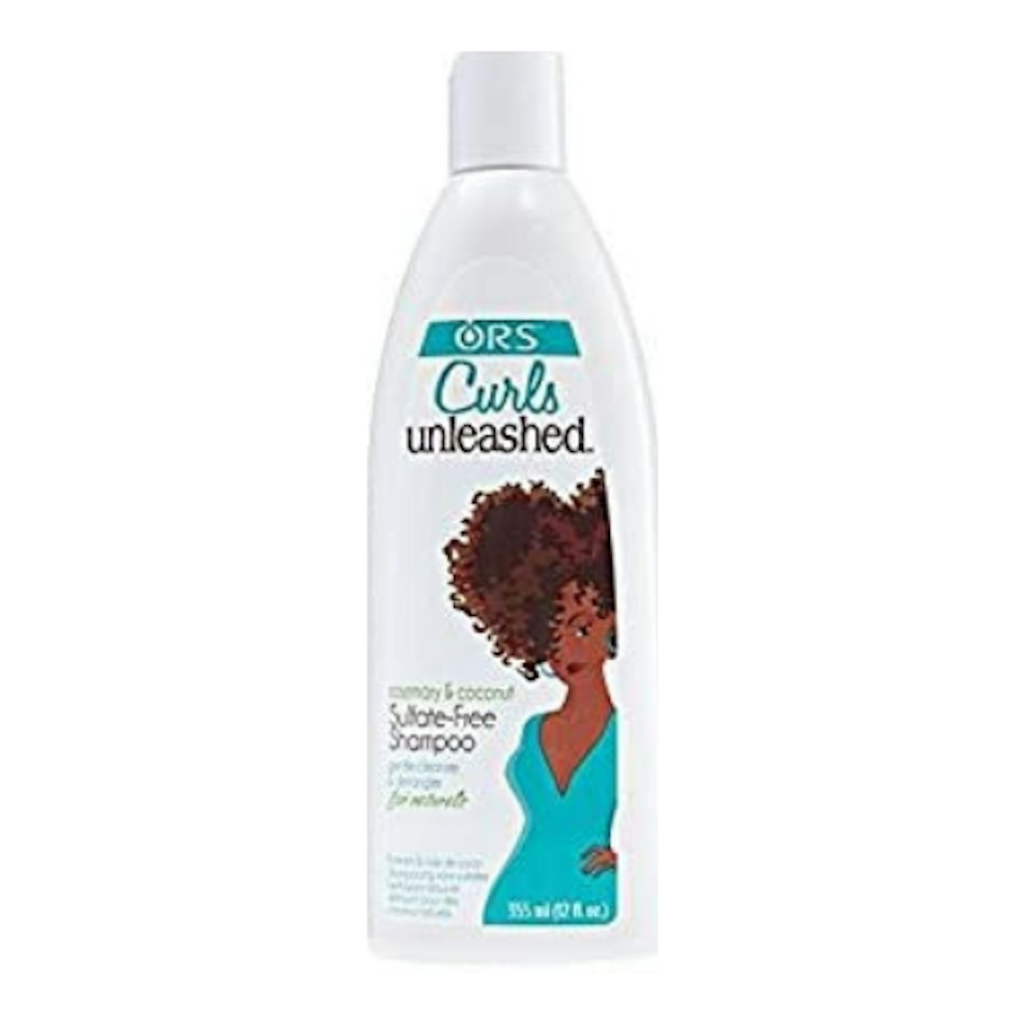 ORS Curls Unleashed Sulfate-Free Shampoo on white background
