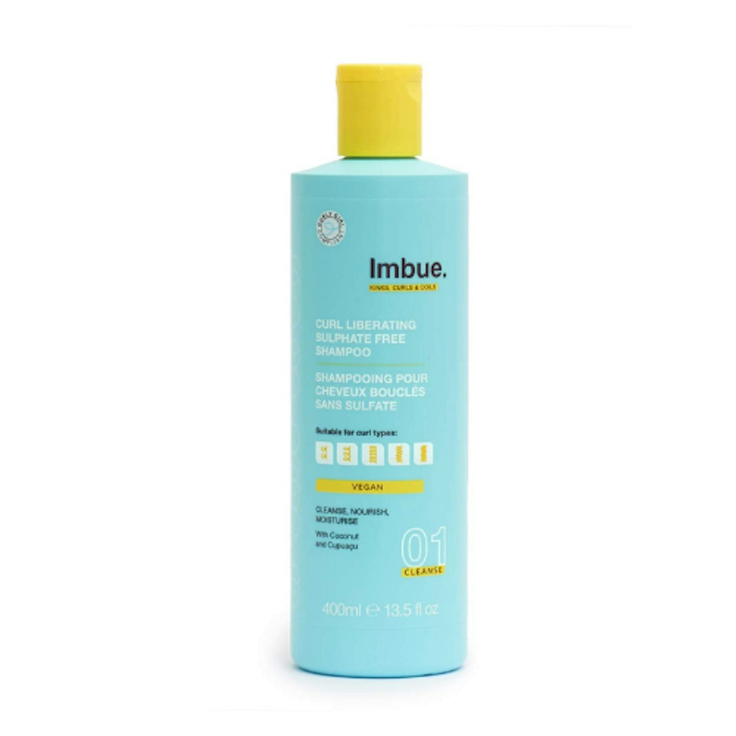 Imbue Curl Liberating Sulphate Free Shampoo on white background