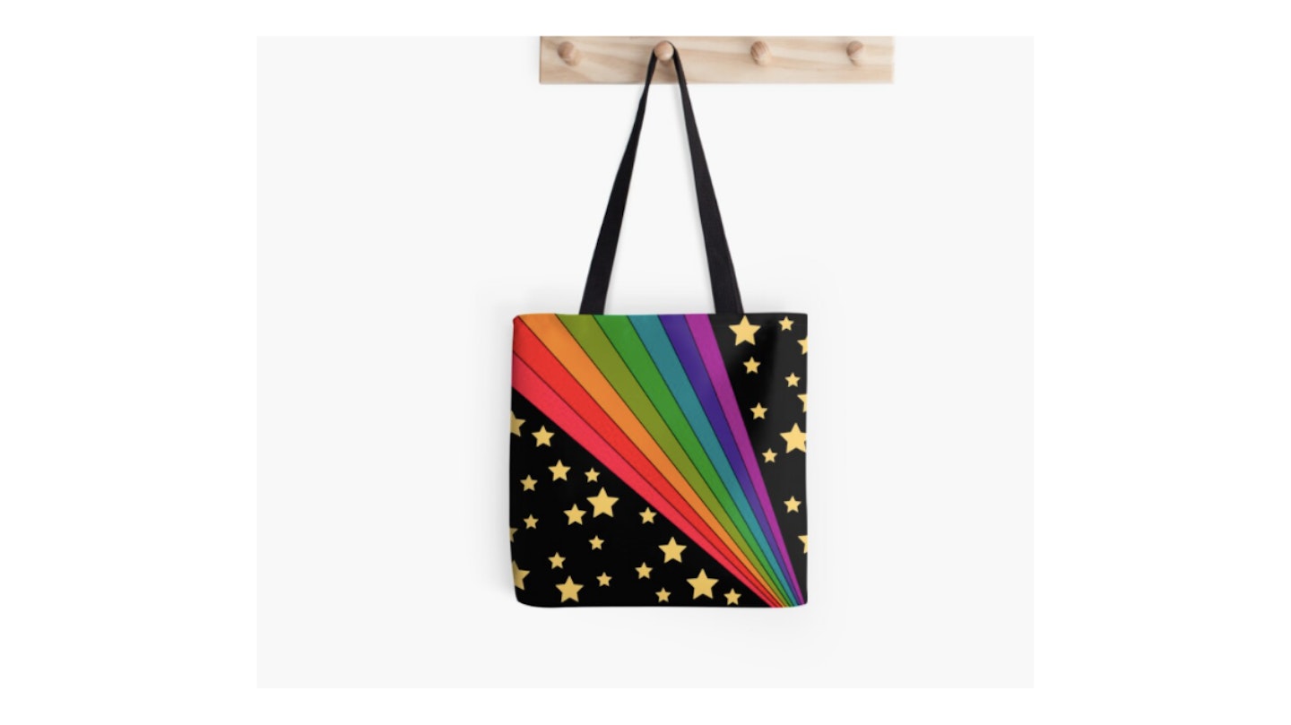 Stars and rainbow Tote Bag