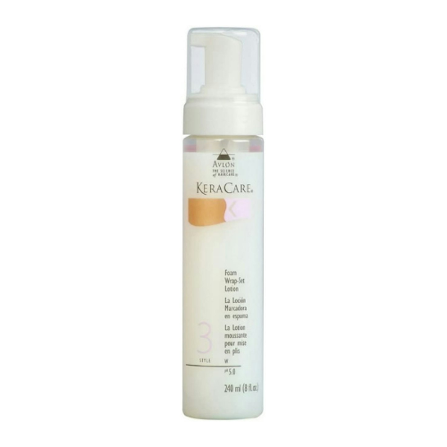 Avlon KeraCare Foam Wrap-Set Lotion on white background