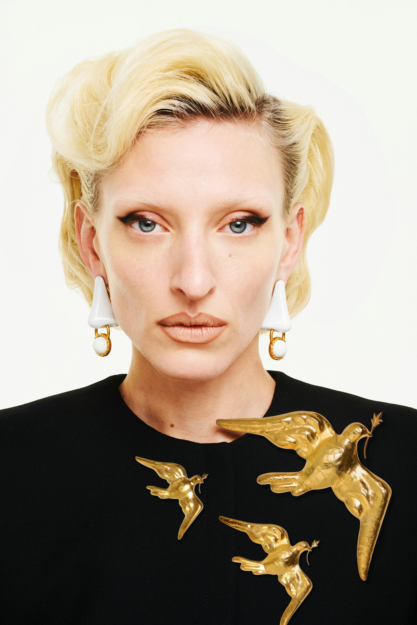 schiaparelli dove of peace brooches
