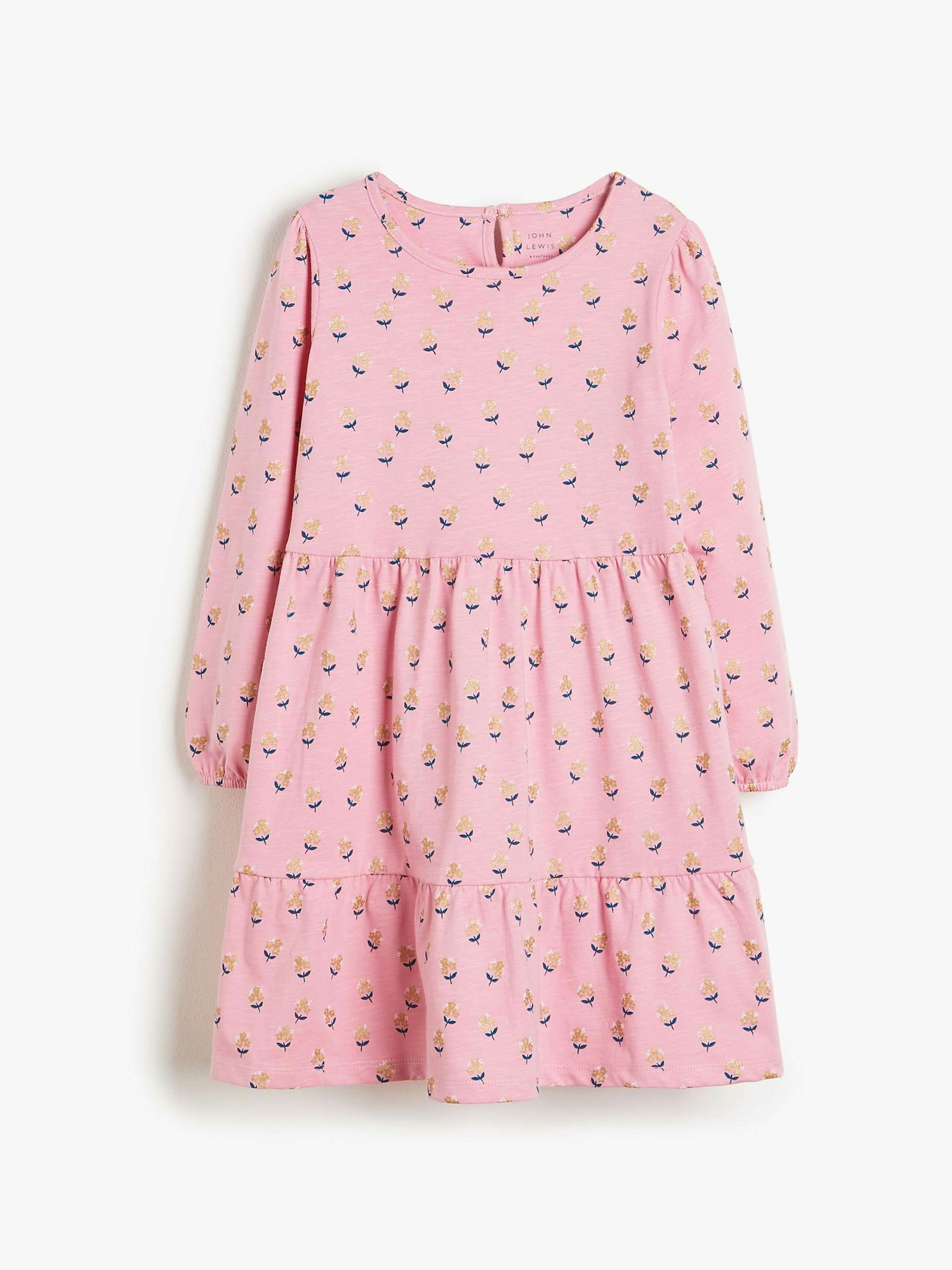 John Lewis & Partners, Kids Flower Tiered Jersey Dress, £10