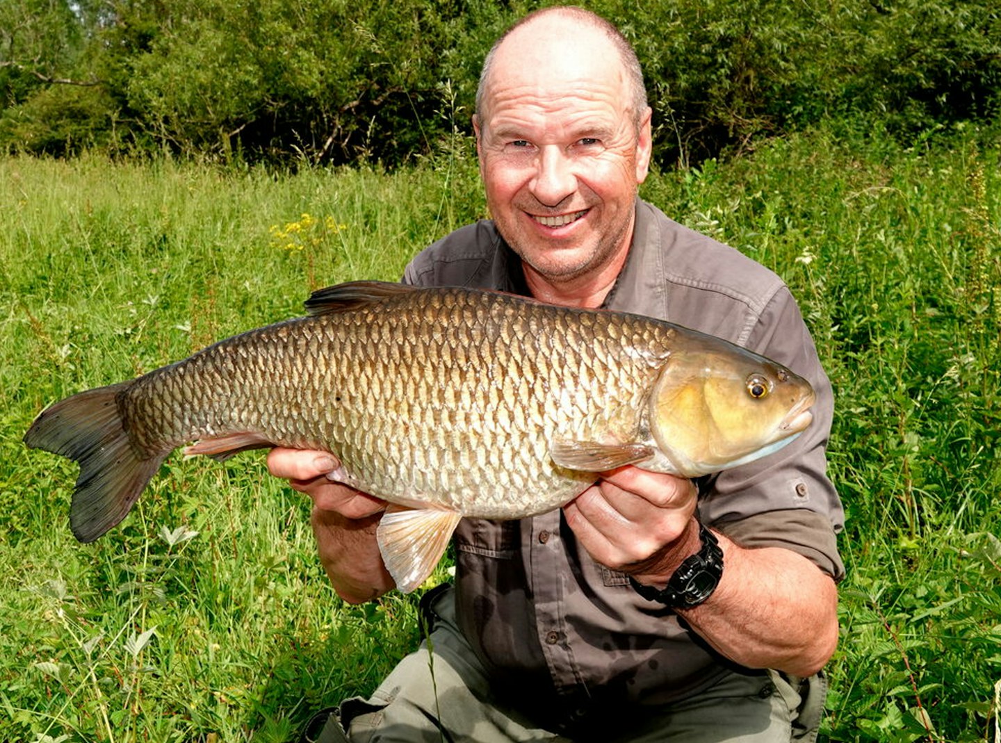 Andy Cowley and his 7lb 7oz chub