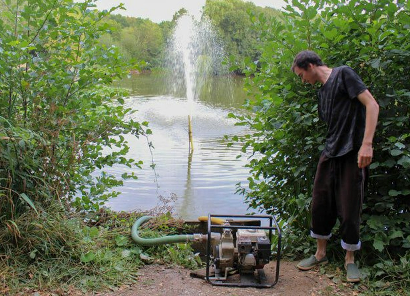 Getting oxygen into the water is vital at this time of year