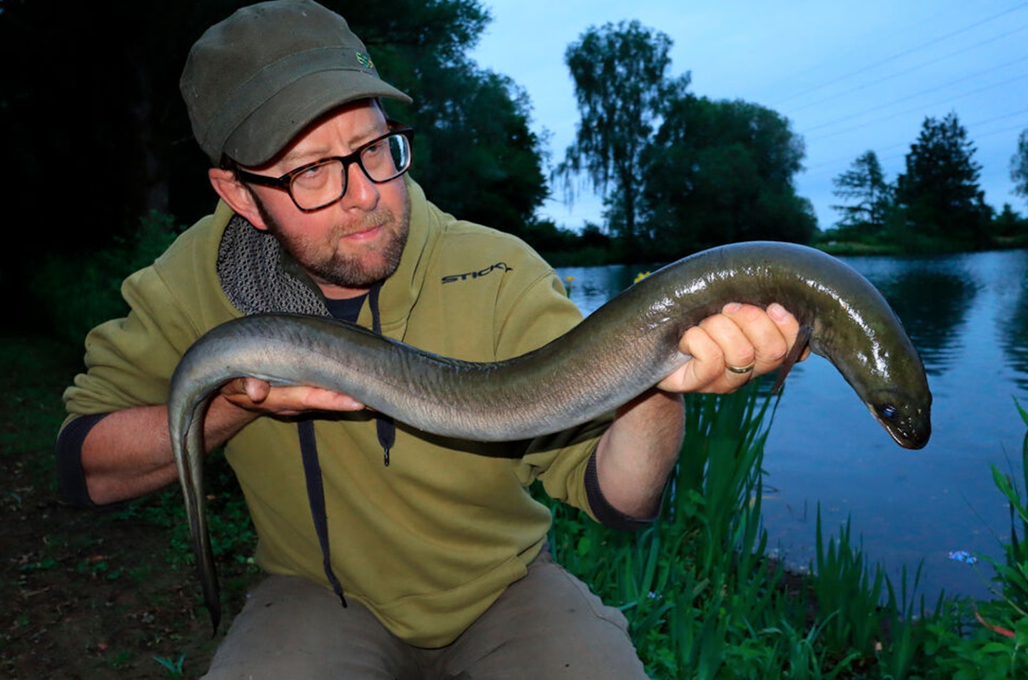Martin Bowler goes big eel fishing