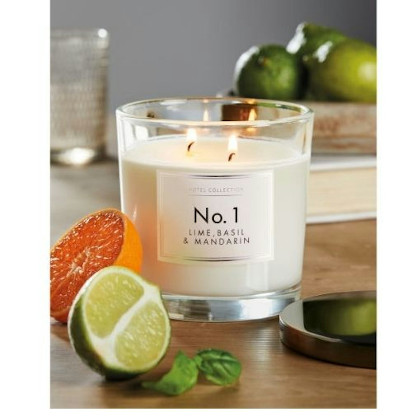Lime, Basil & Mandarin Glass Candle