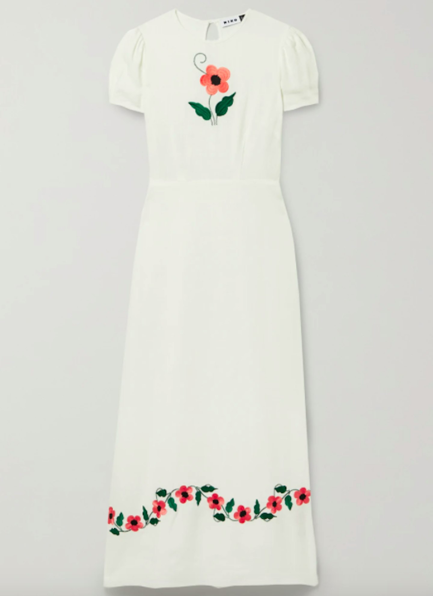 Rixo, Aurelia Embroidered Voile Maxi Dress, £171