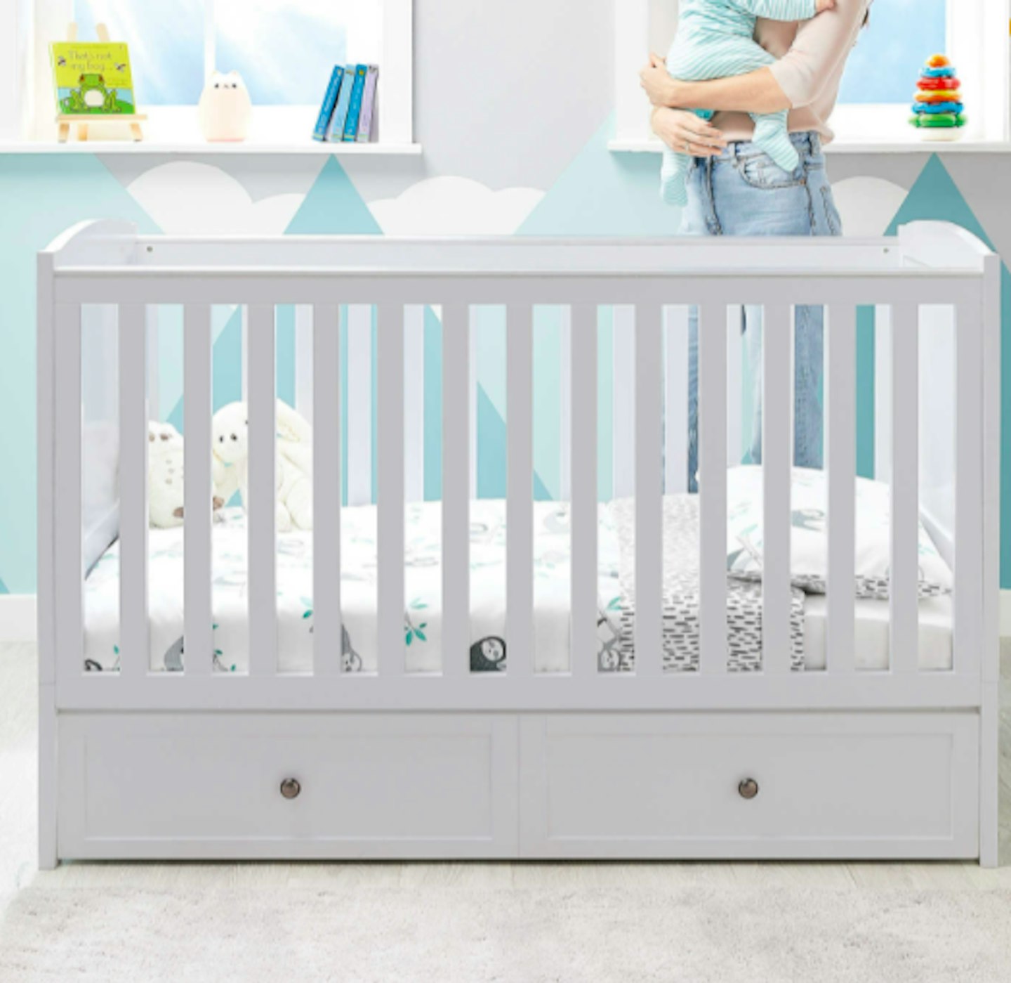 Mamia Grey Cot Bed, £94.99 from £129.99