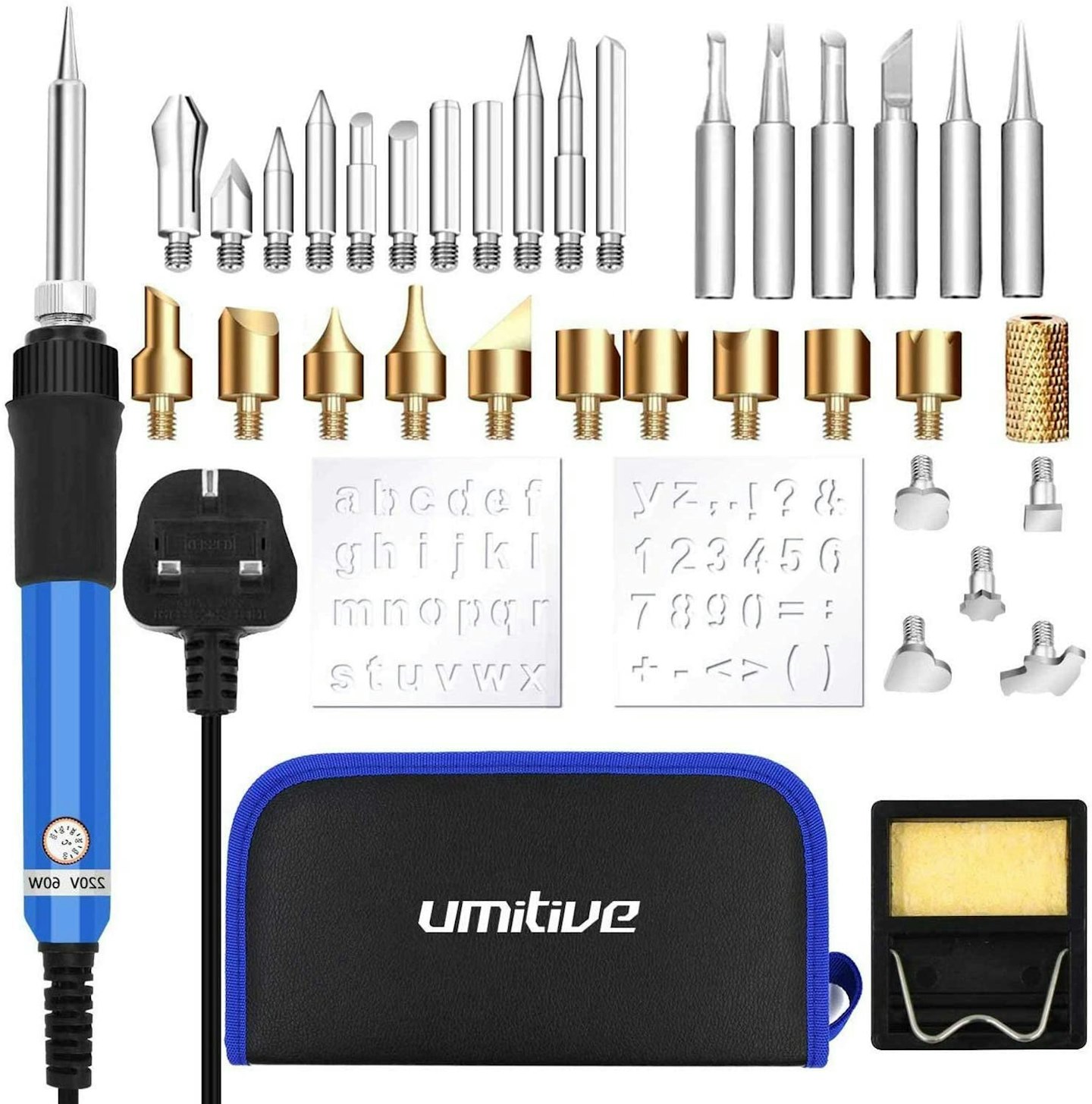 Pyrography:  Umitive 36Pcs Wood Burning Pyrography Pen Kit