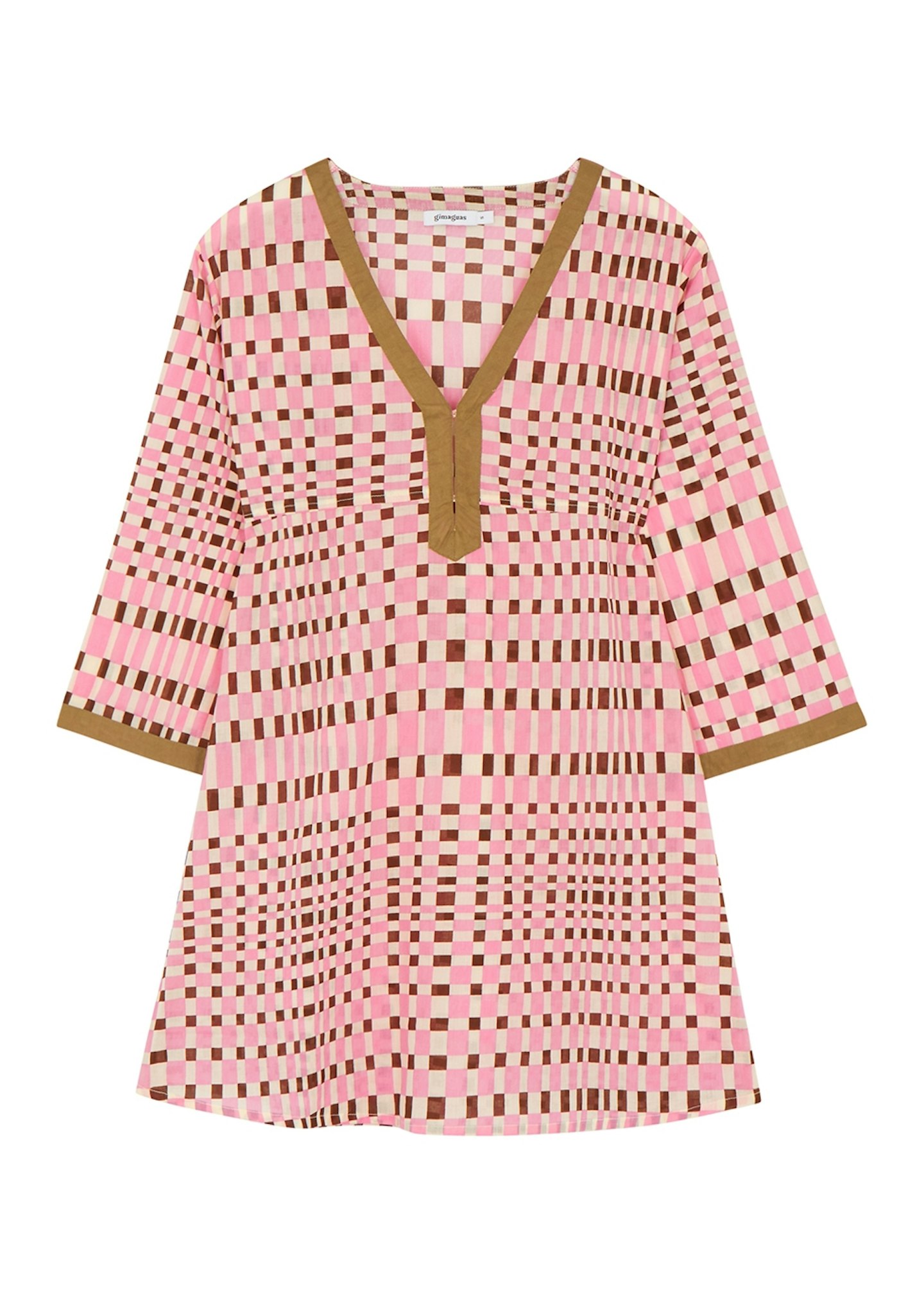 Gimaguas, Norfeu Checked Cotton Kaftan, £85