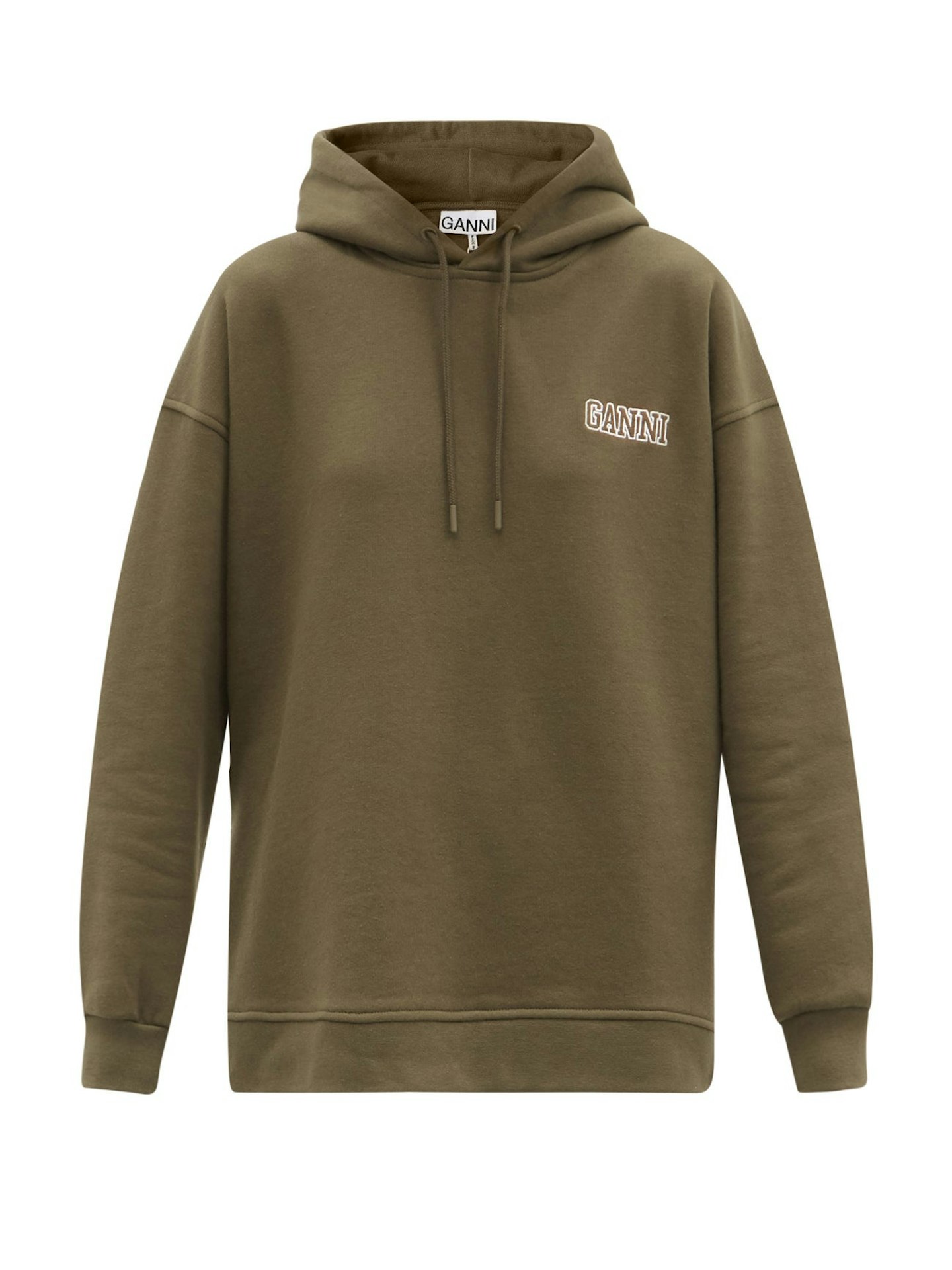 Ganni, Software Organic Cotton-Blend Hooded Sweatshirt, WAS £165 NOW £99