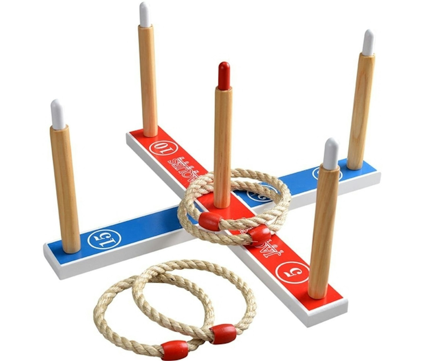 Wooden quoits set