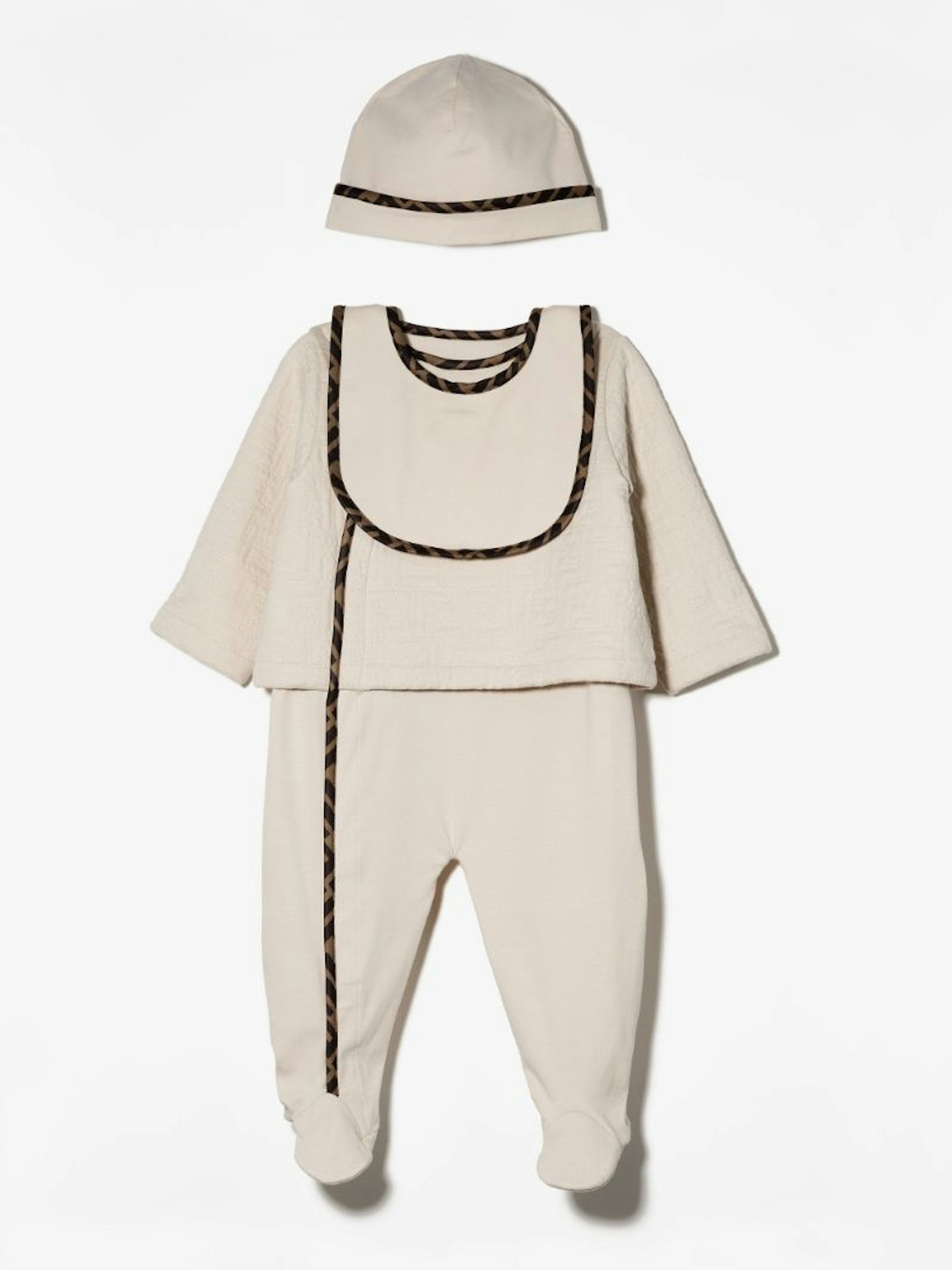 Fendi Kids, Baby Monogram Trim Babygrow Set, £390