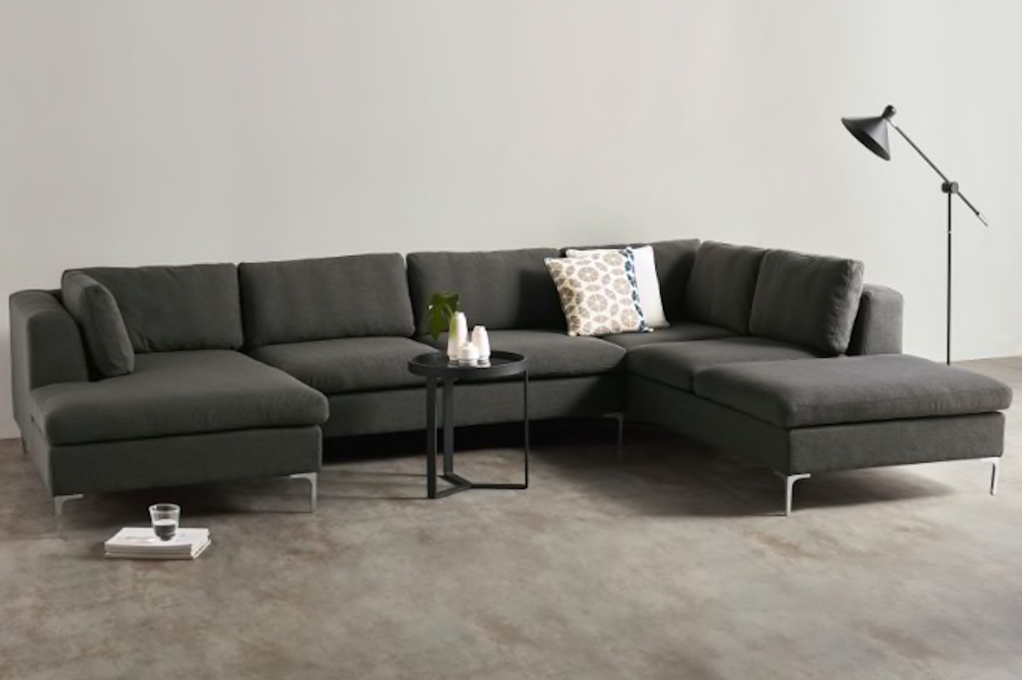 MADE, Monterosso Left Hand Facing Corner Sofa, Oyster Grey Fabric, £1,995
