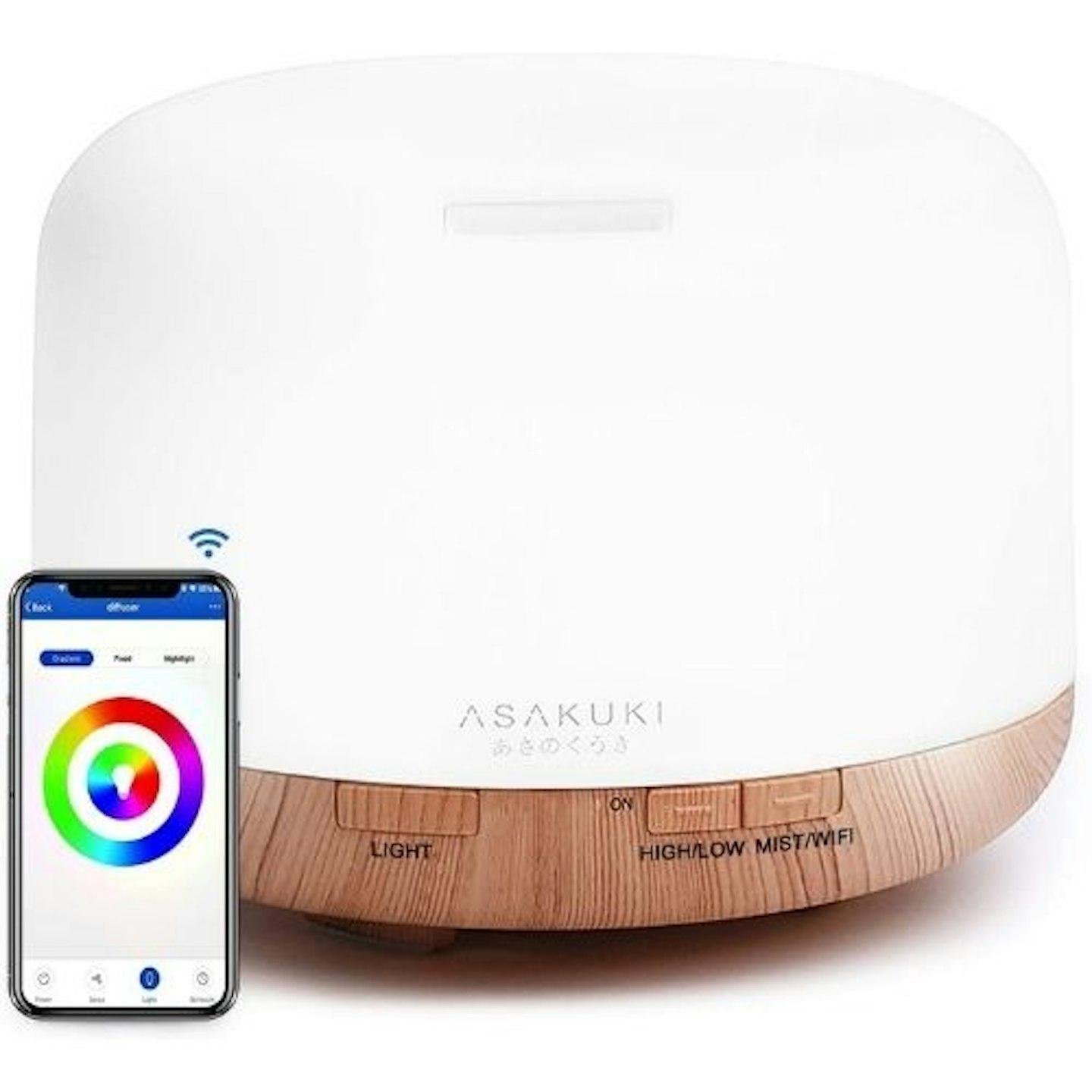 ASAKUKI Wi-Fi Smart Essential Oil Diffuser