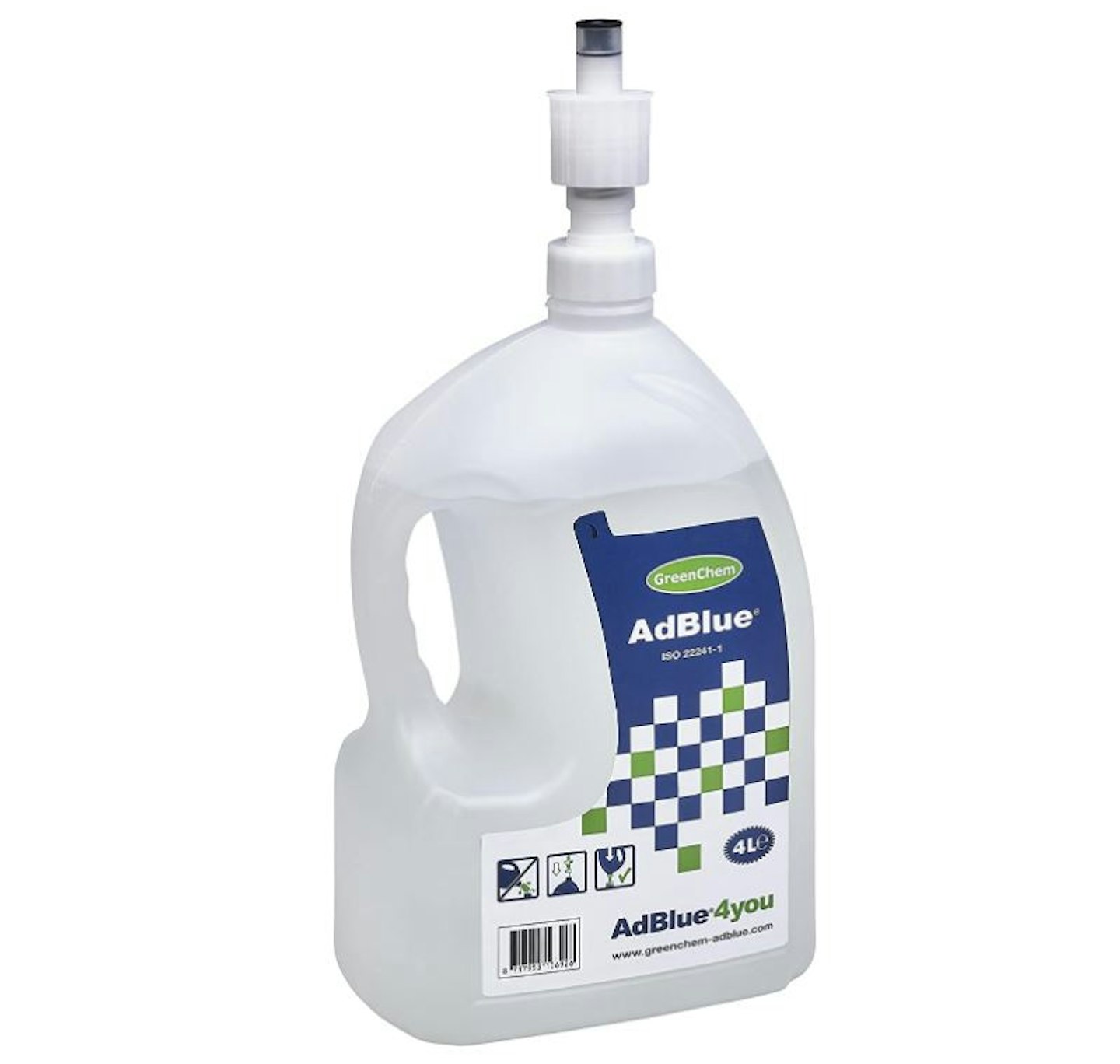 GreenChem AdBlue - 4L Spill-proof Nozzle