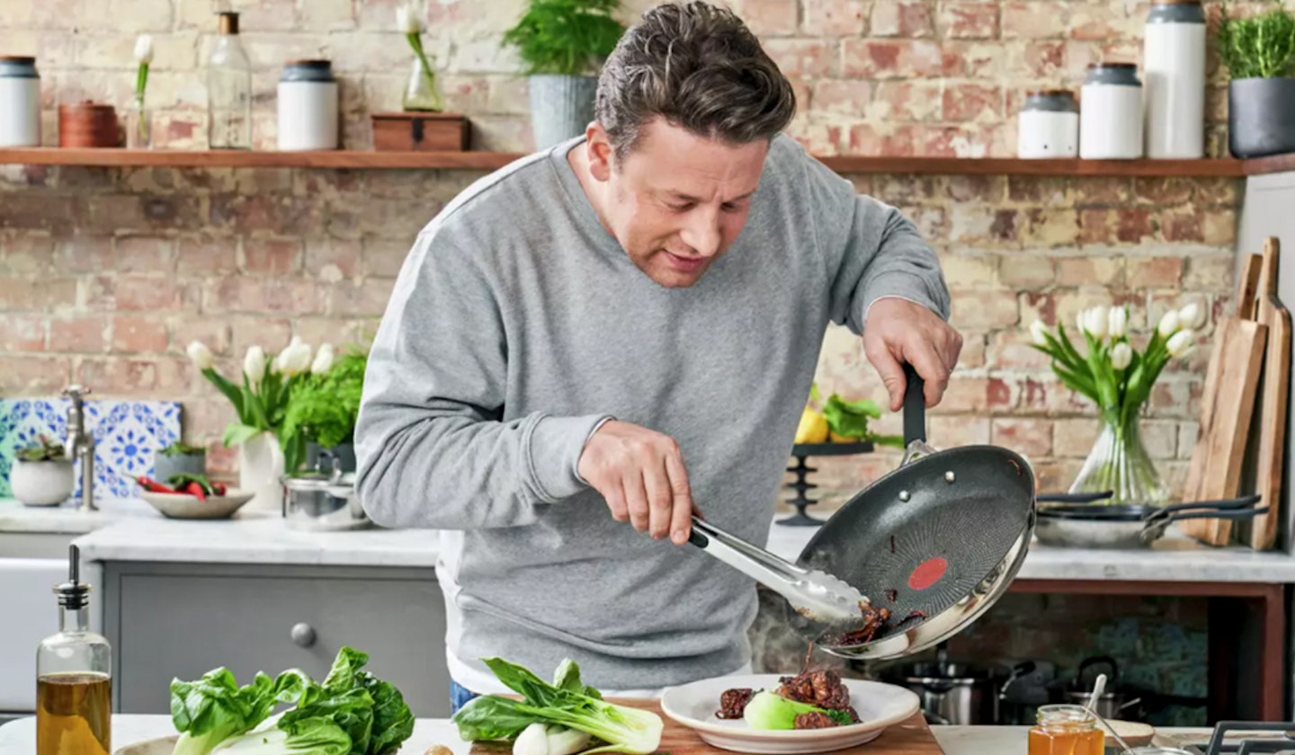 T-fal Jamie Oliver Cookware Non-Stick Fry Pan Bundle 3-Piece Set