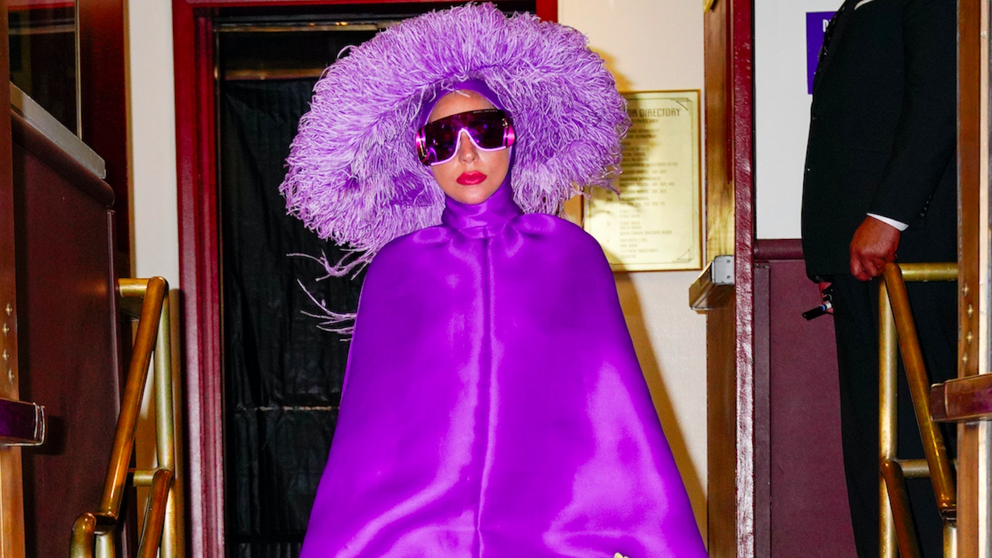 Lady Gaga wearing Valentino Haute Couture