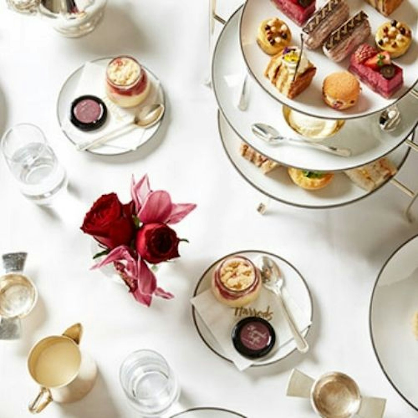 Afternoon Tea with a Glass of Champagne for Two at The Harrods Tea Rooms