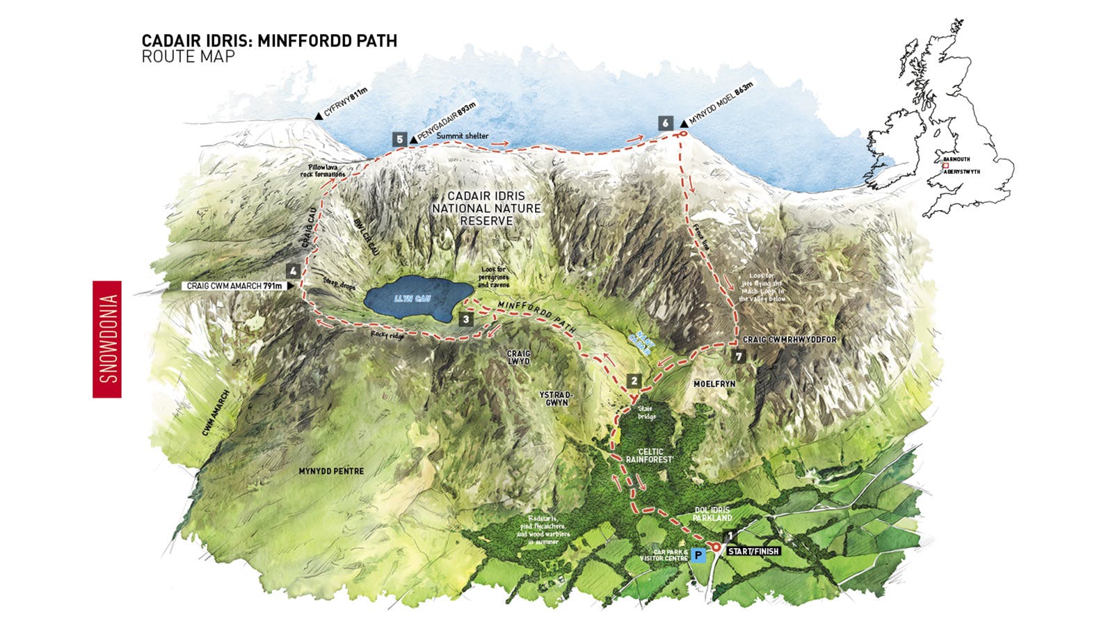 Cadair Idris Os Map Walks Of A Lifetime: Cadair Idris, Snowdonia | Live For The Outdoors