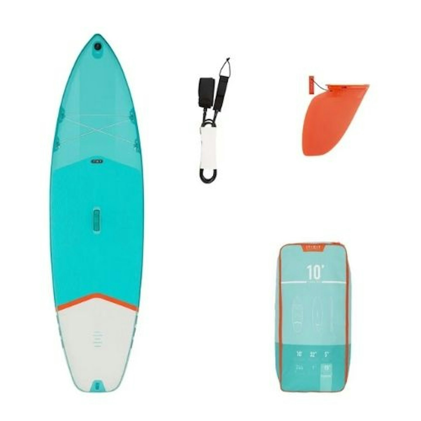Beginner Touring Inflatable Stand-Up Paddleboard 10 Foot