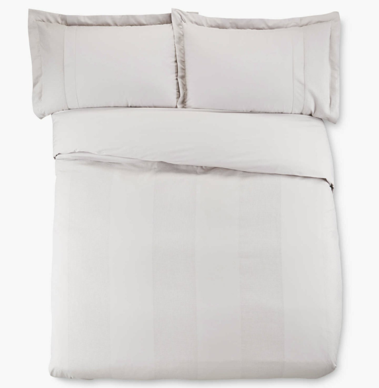 Double Waffle Duvet Cover Set