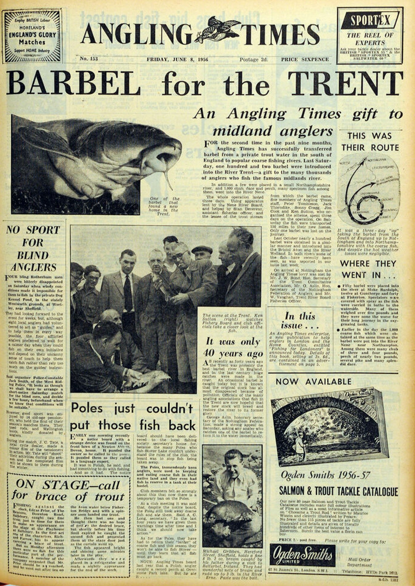 Angling Times stocked 102 barbel into the River Trent in 1956, but it’s the work of Calverton Fish Farm that has really fuelled the big fish boom