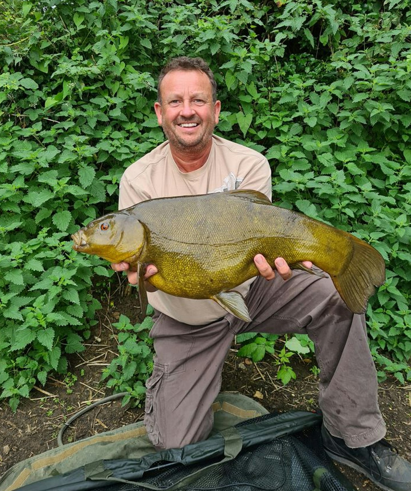 The biggest tench of the season! 