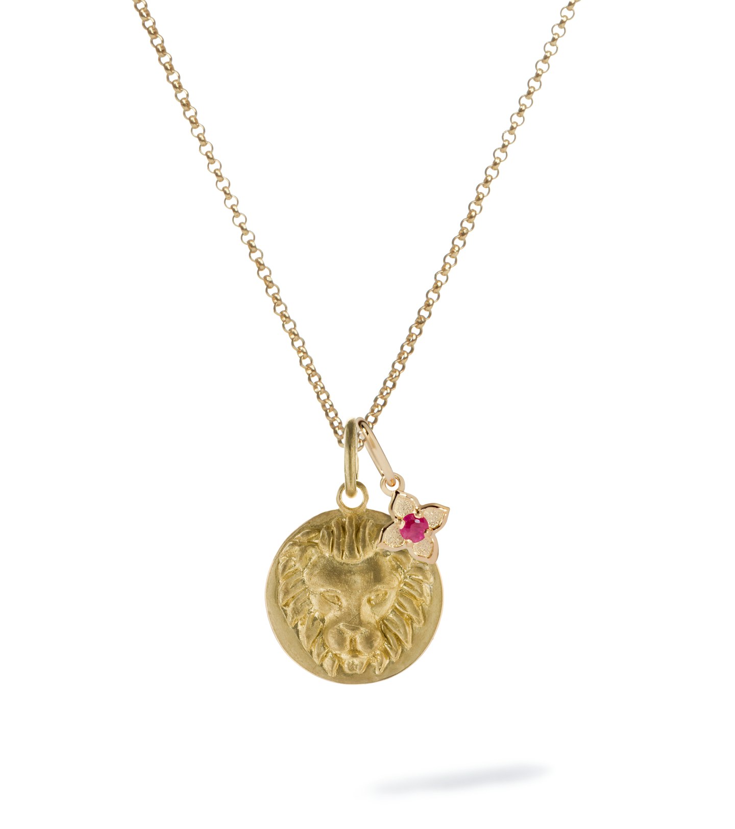 Annoushka, Gold Leo And Ruby July Birthstone Necklace, £1,125