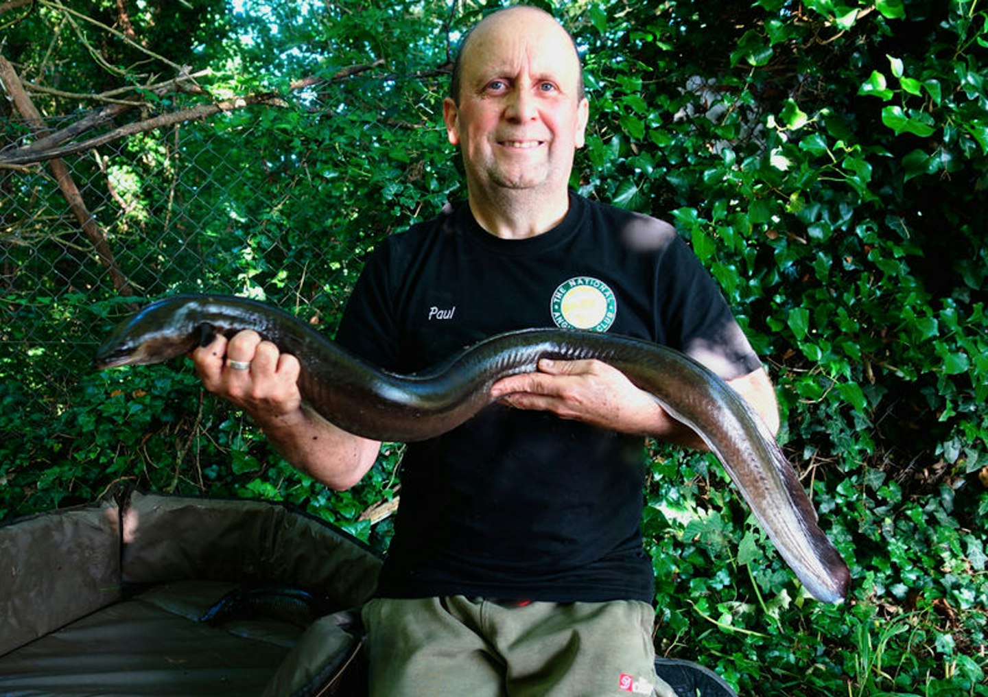 This 5lb 12oz eel was backed up by another weighing in at 4lb 3oz