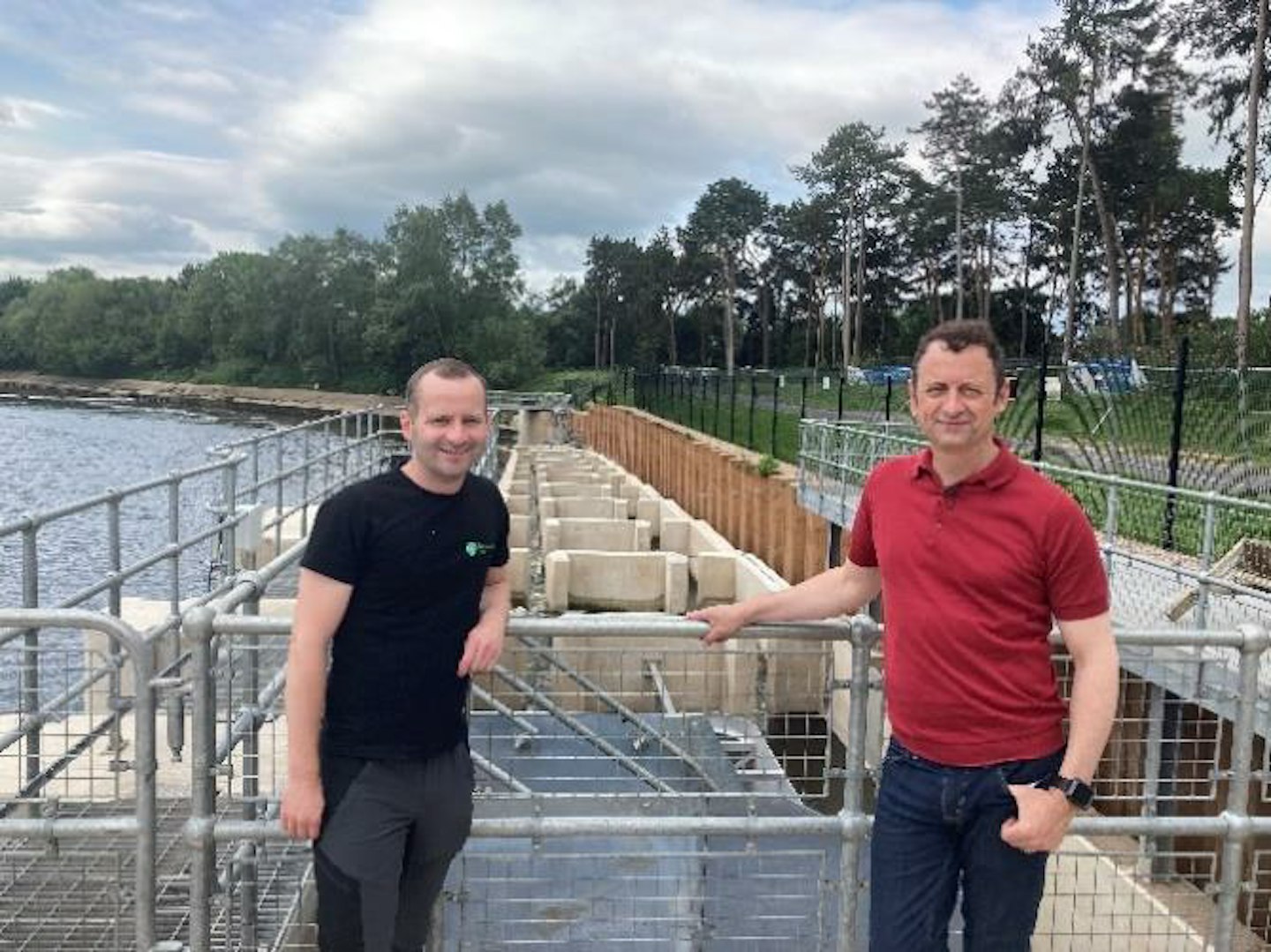 The One Show team visit the Diglis fish pass