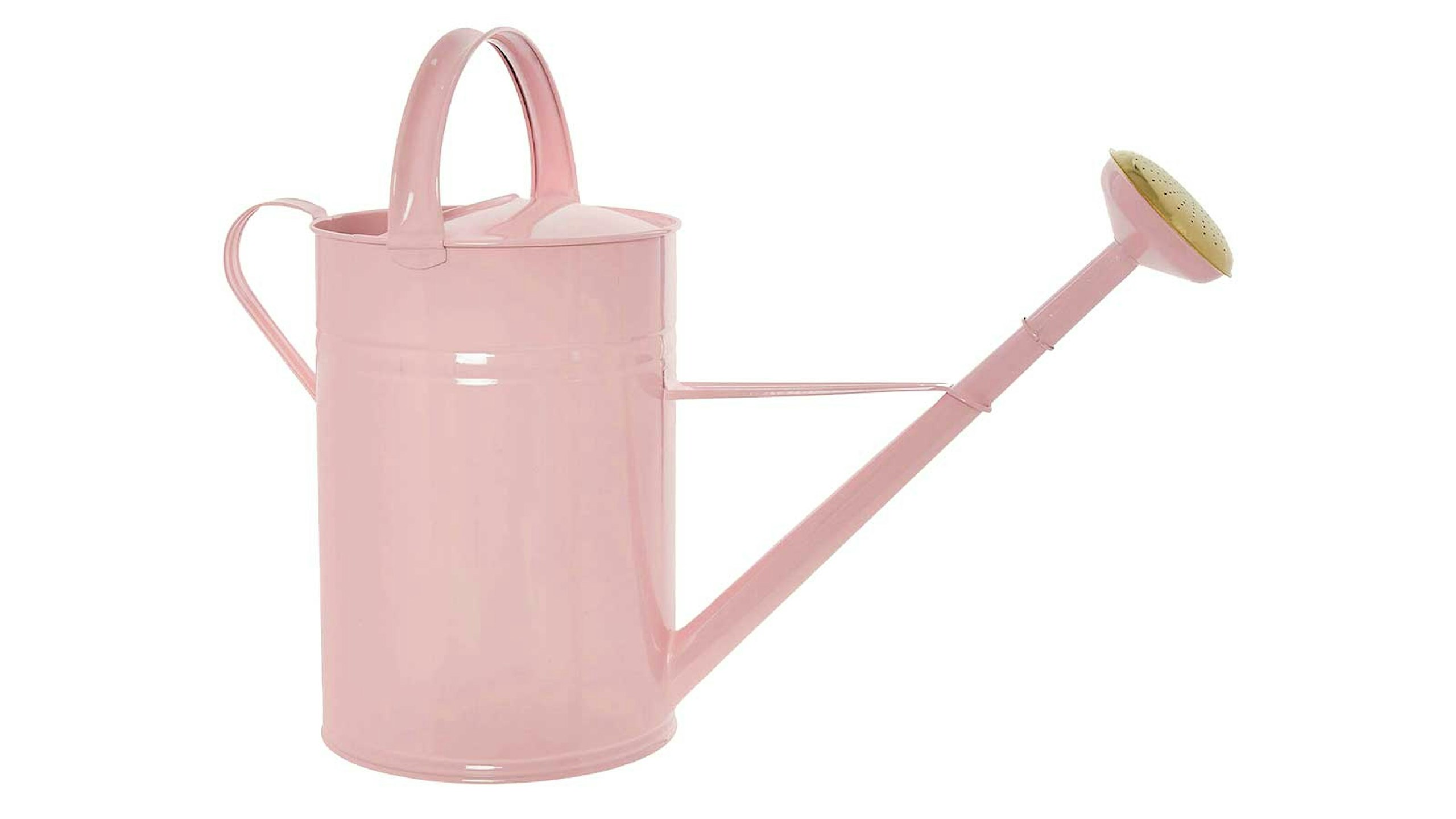 glossy pink watering can