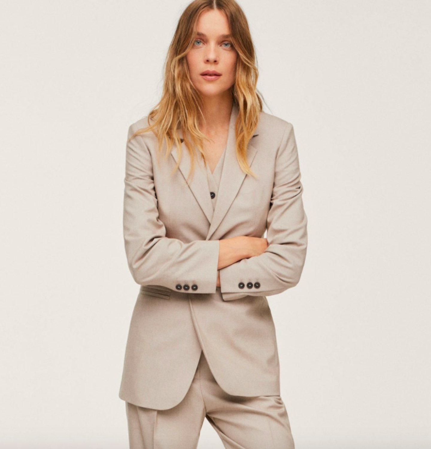 Mango, Patterned Suit Blazer, £69.99