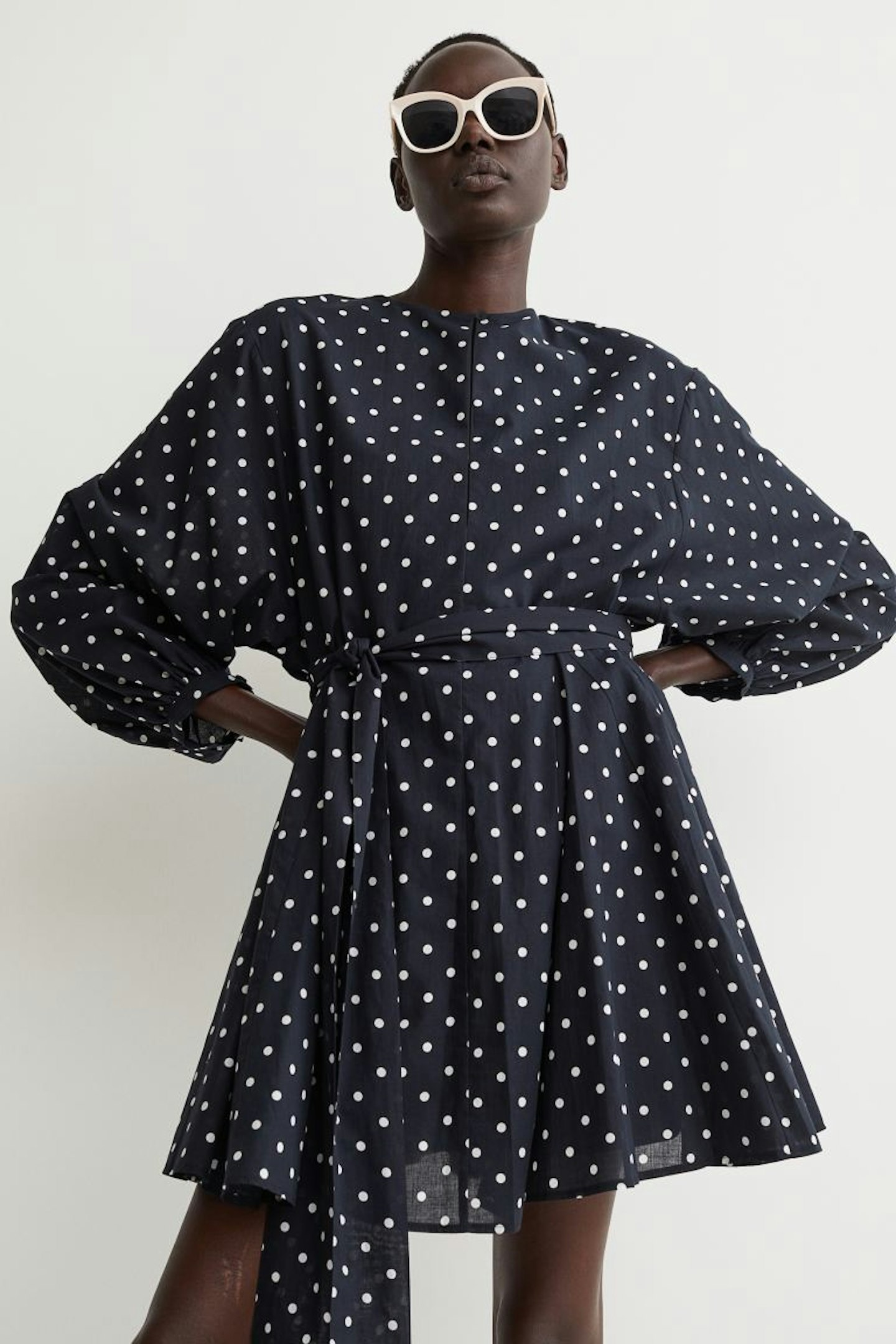 H&M, Polka Dot Mini Dress, £34.99