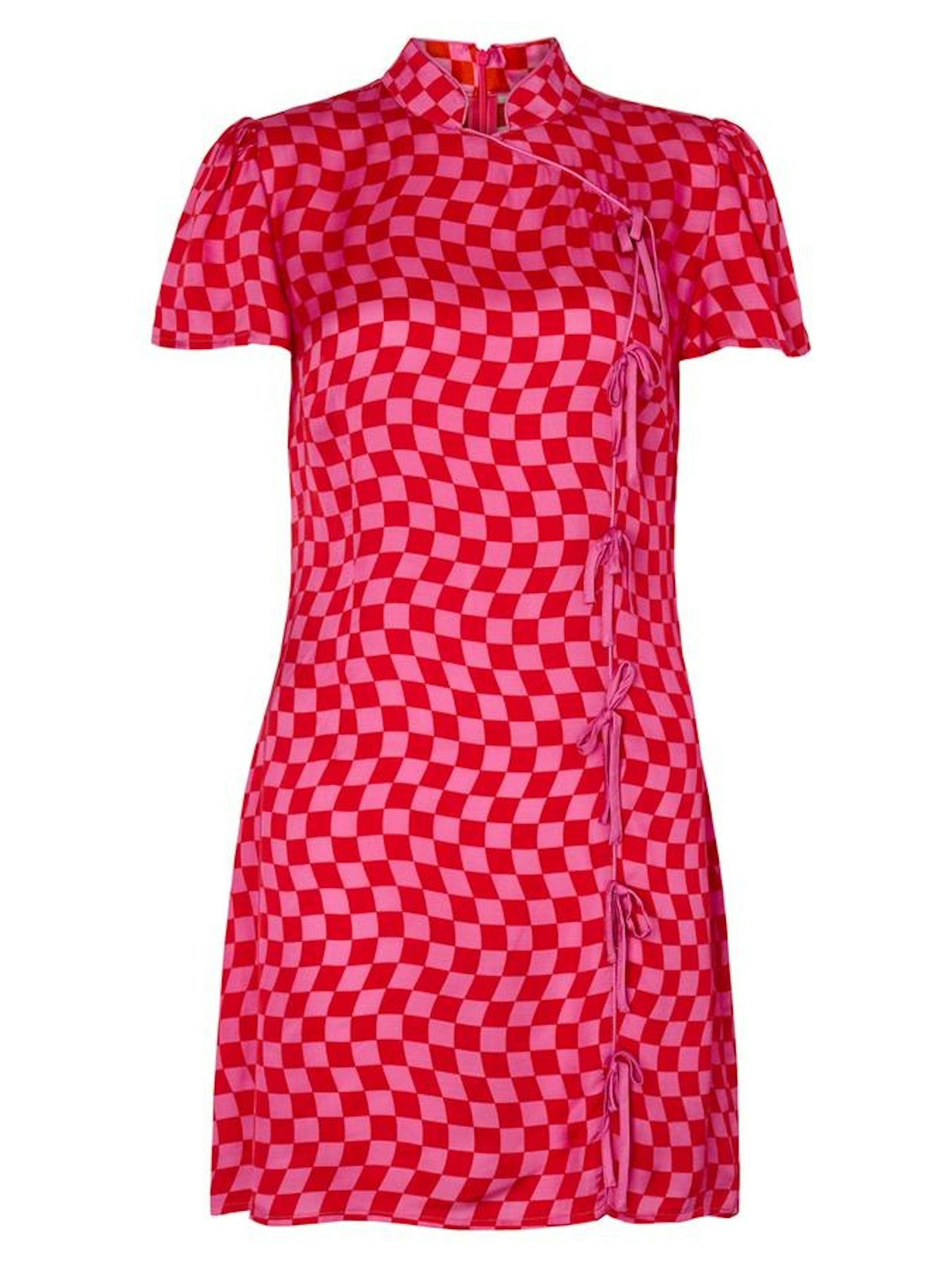 Kitri, Pink Check Mini Dress, £135