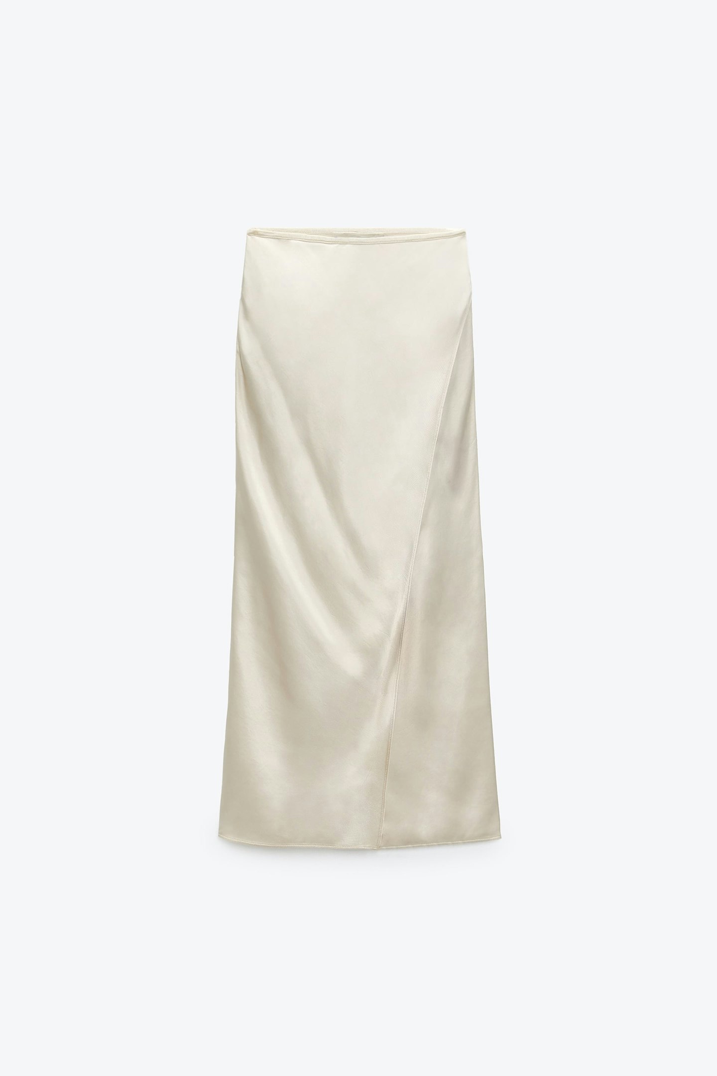Zara, Satin-Finish Midi Skirt, £25.99