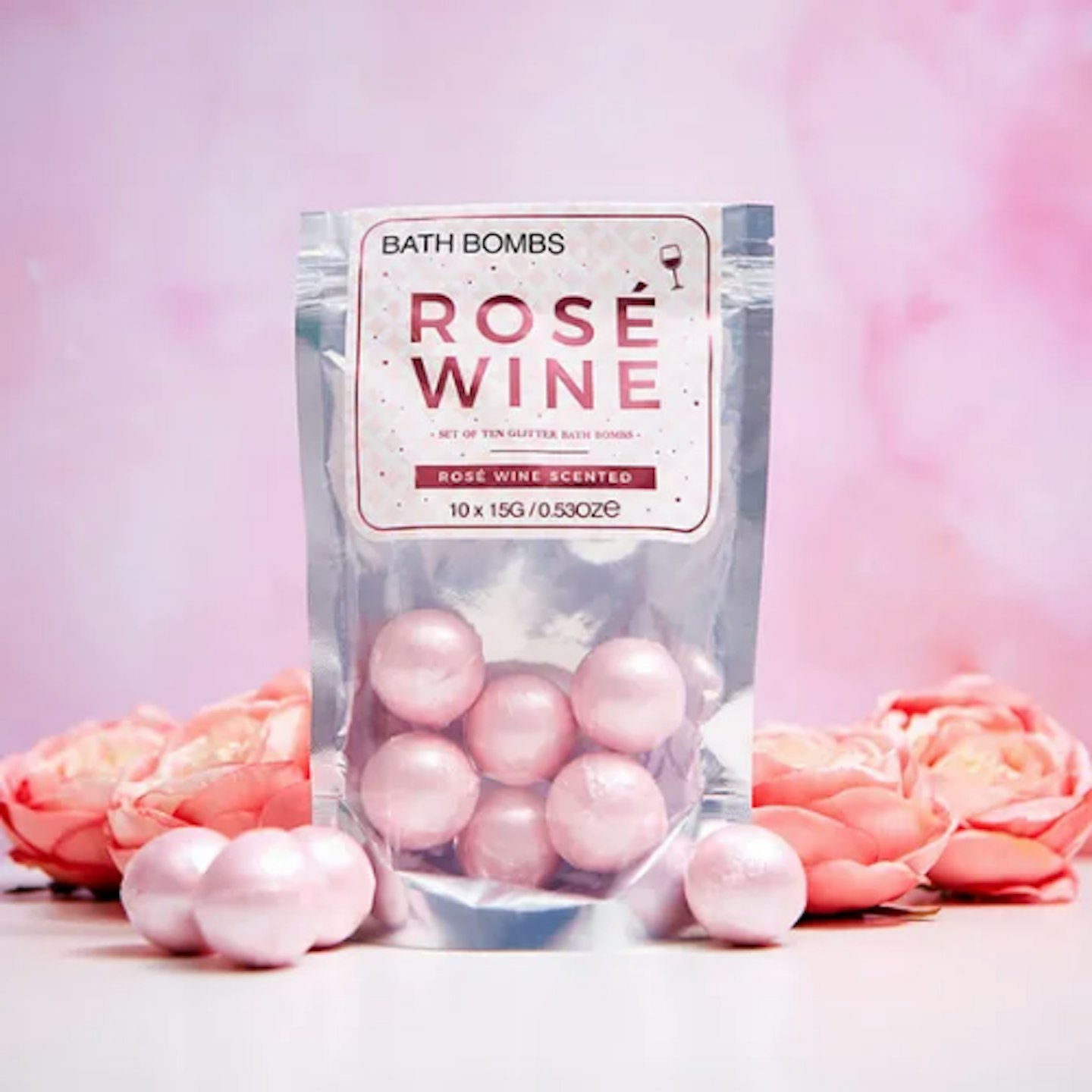 Rose Wine Bath Bombs
