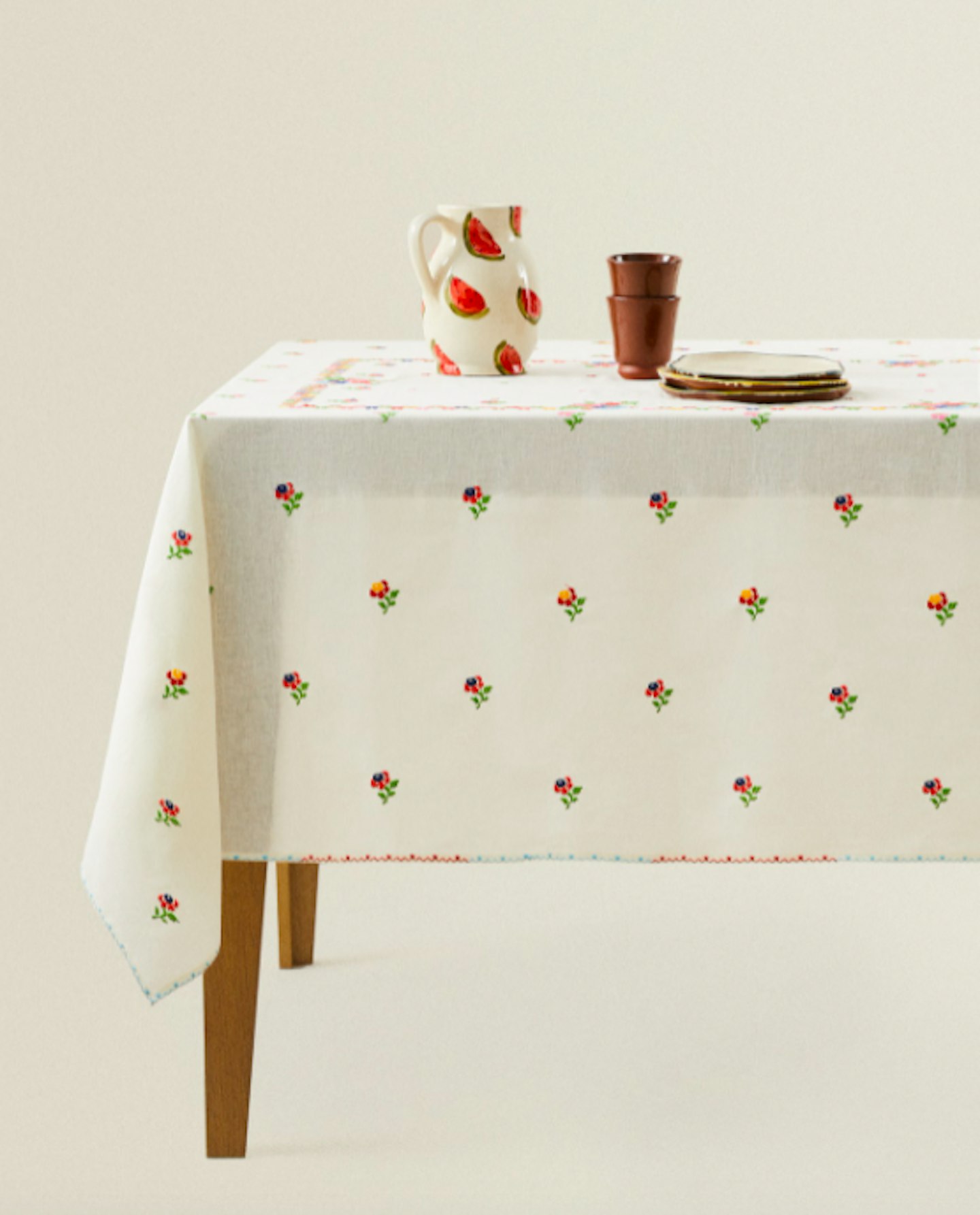 Zara Home, Embroidered Flowers Tablecloth, £79.99