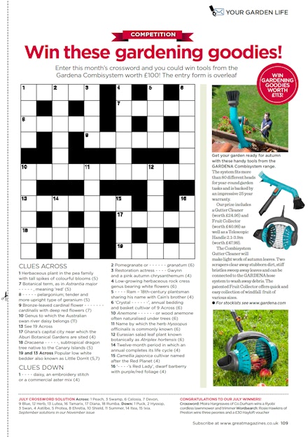 Crossword blooper | Garden Answers