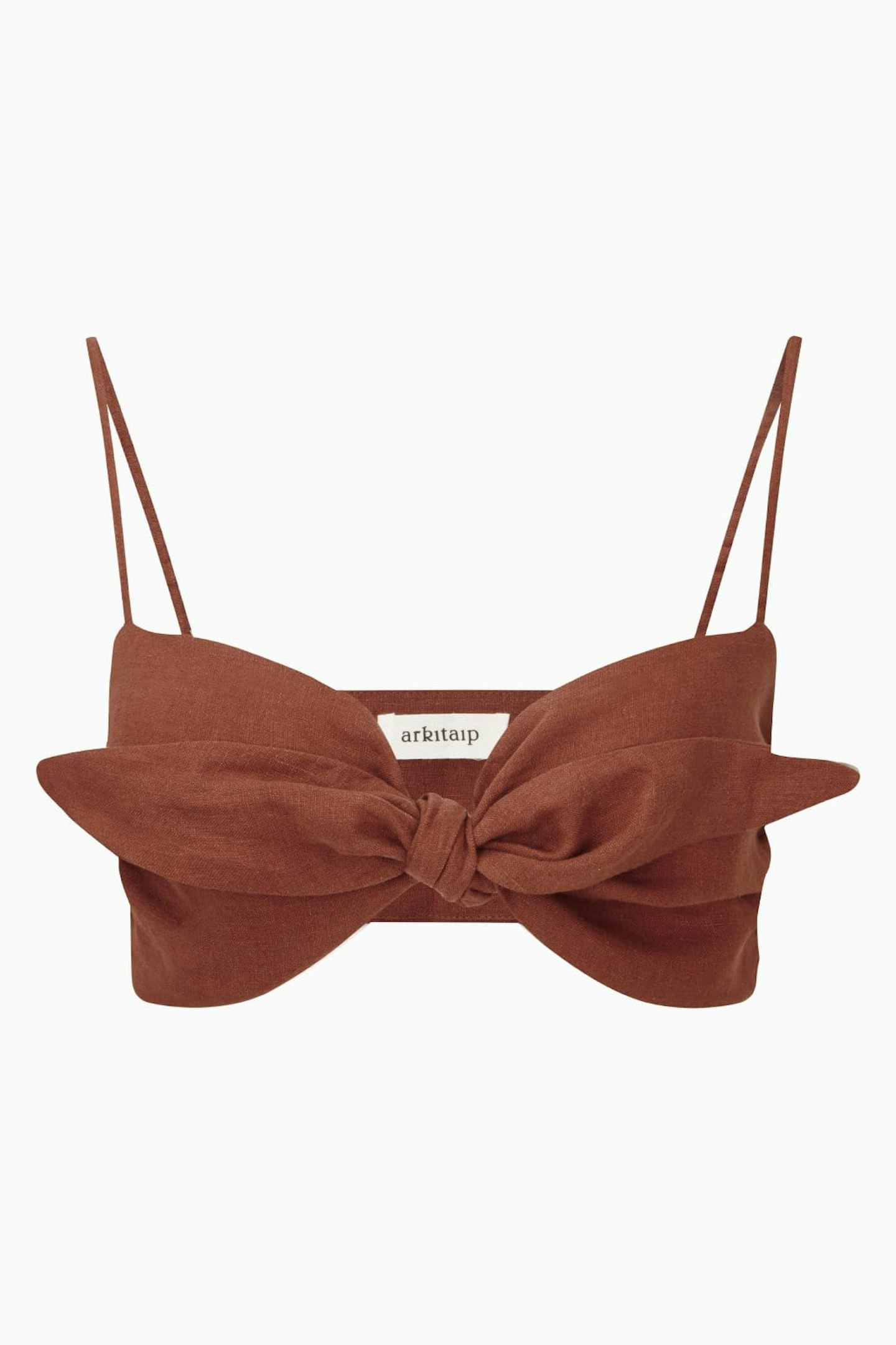 Arkitaip, The Xavi Bandeau Top In Terracotta, £60