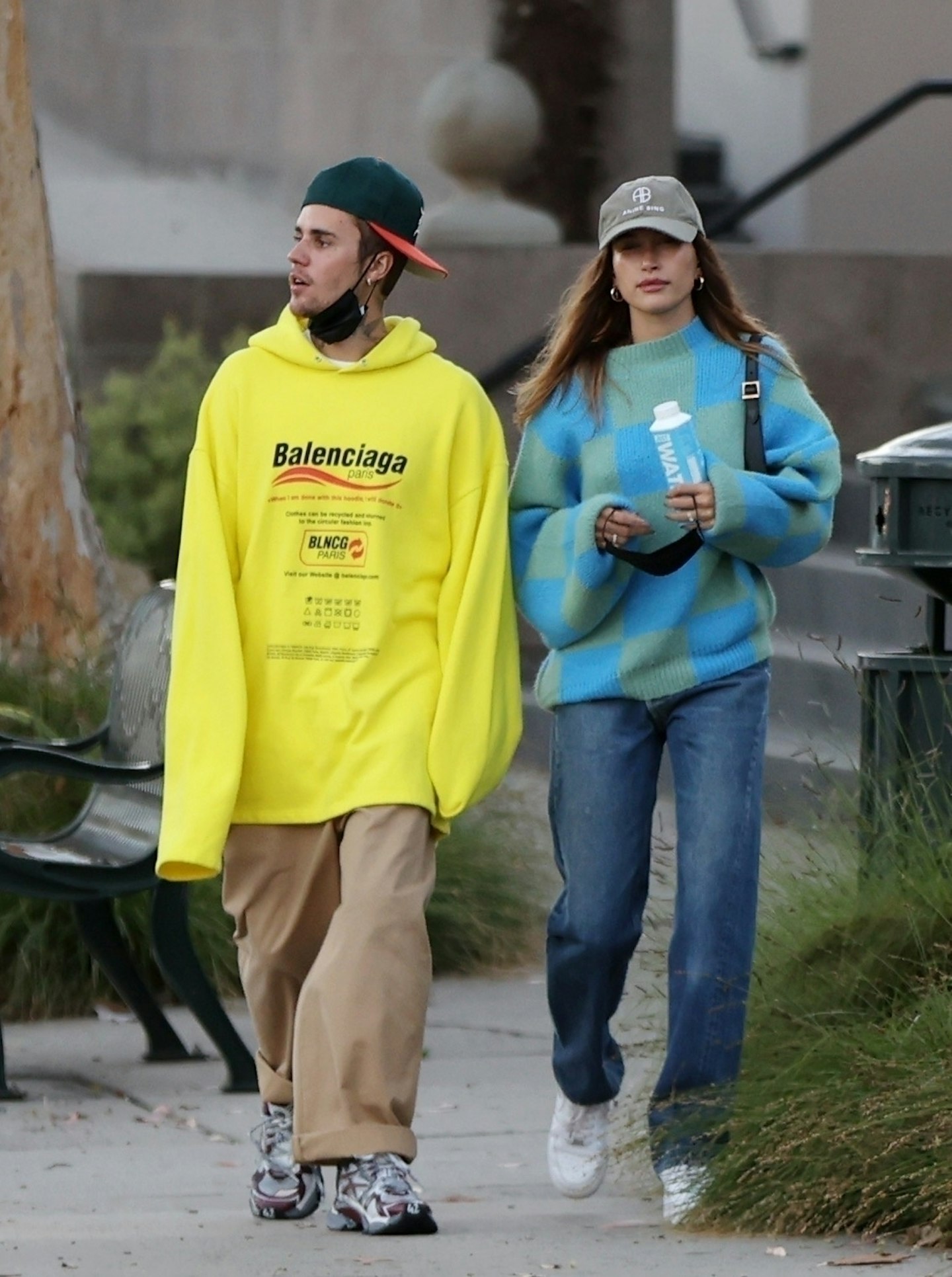 Hailey Bieber wearing Stine Goya's Adonis jumper