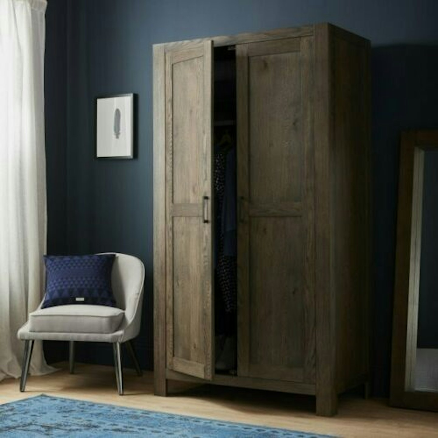 Bentley Designs Turin Dark Oak Double Wardrobe