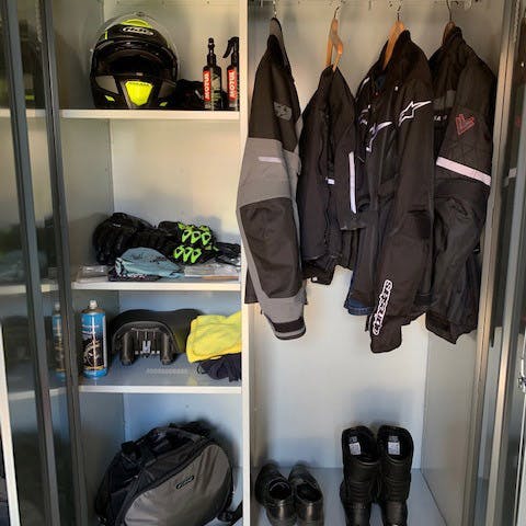 motorbike clothing rack