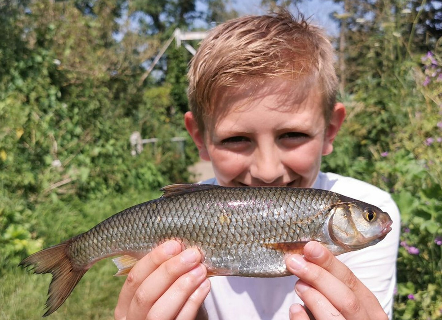 Henri Stonell and his 14oz dace