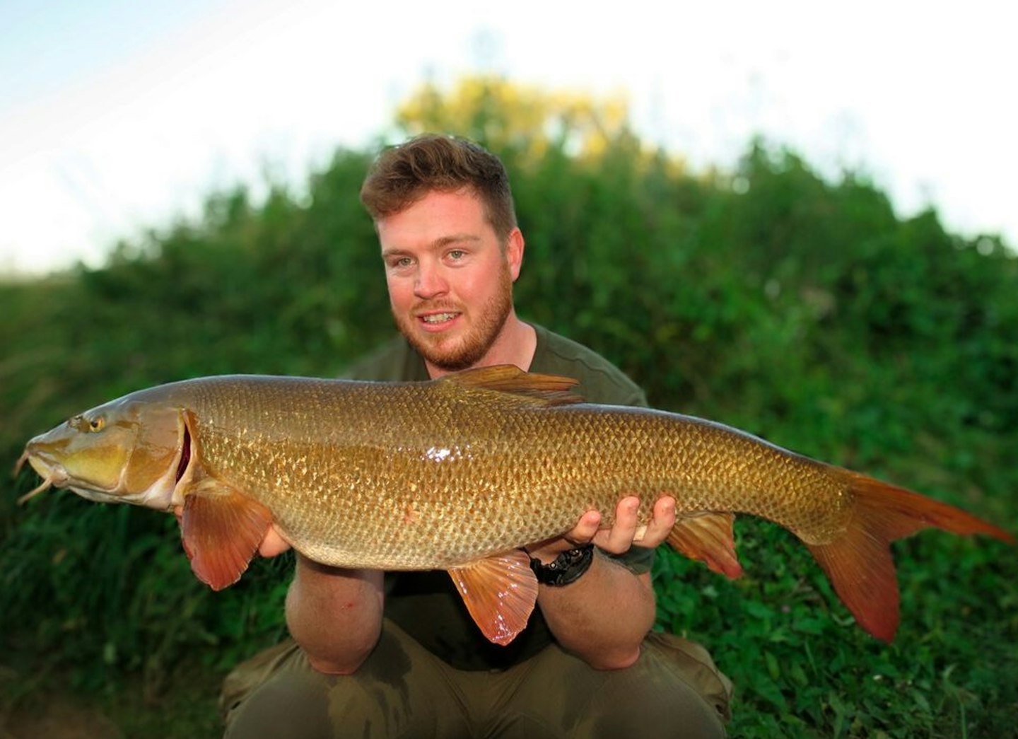 Jack Roden and his 12lb 1oz Nene barbel