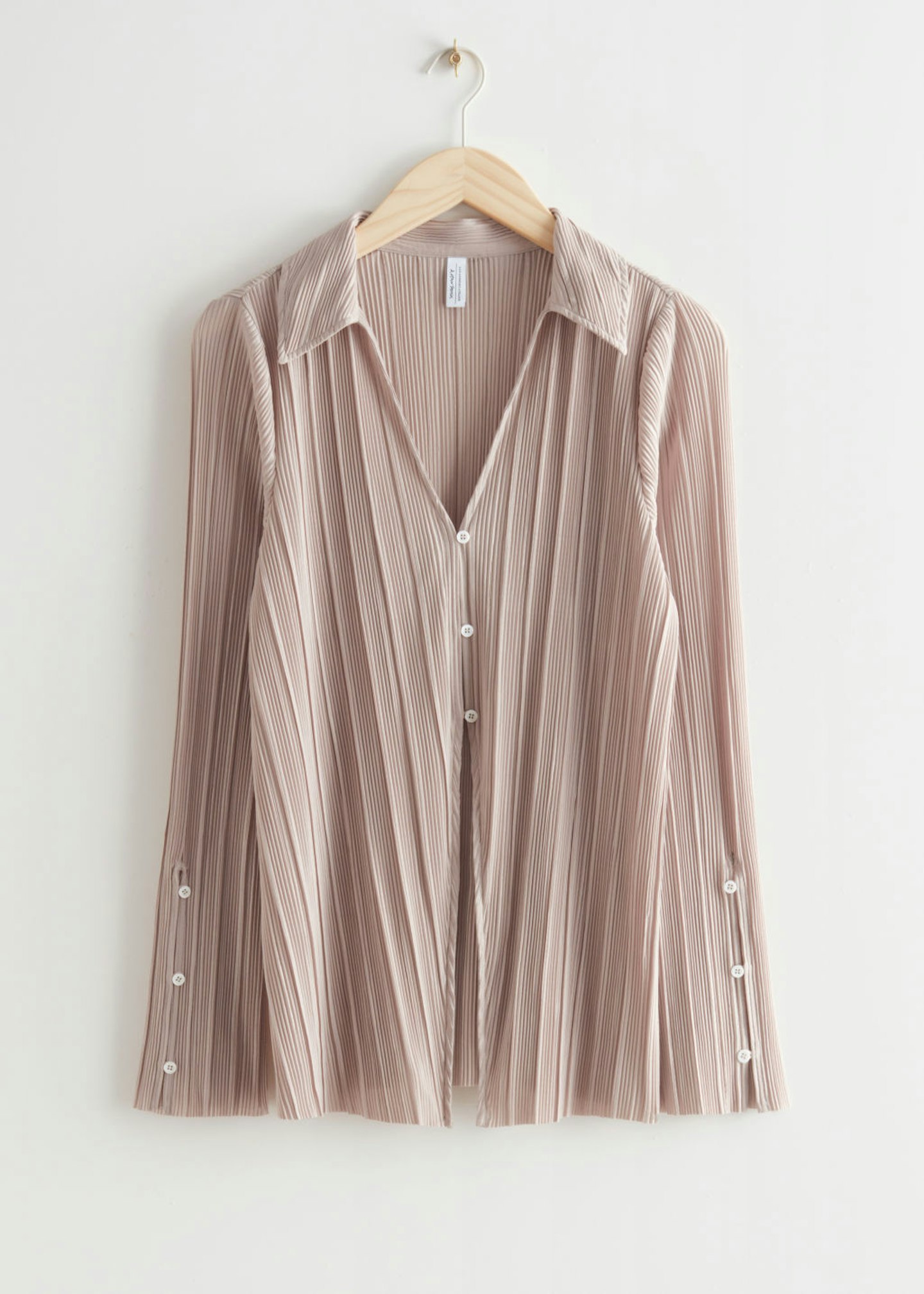 & Other Stories, Plissu00e9 Pleated Top, £45